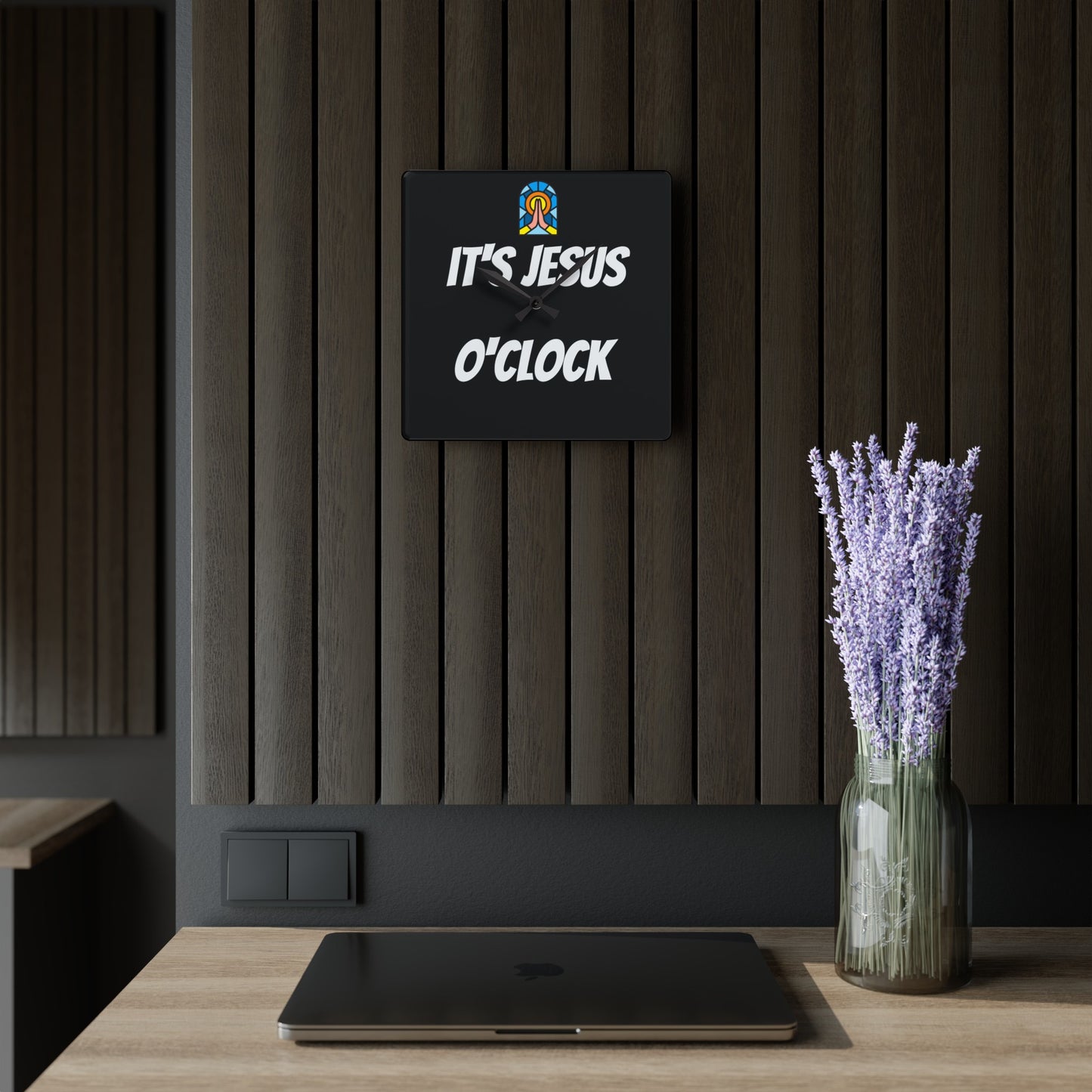 Acrylic Wall Clock - BLACK