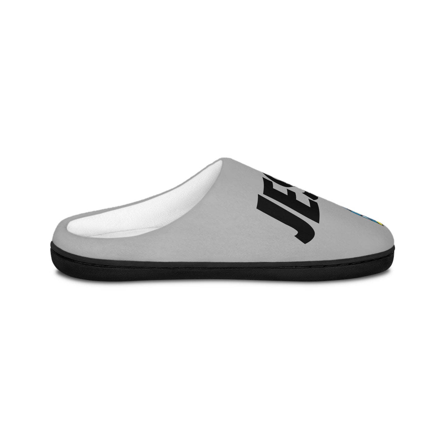Men's Indoor Slippers - GOOD MORNING JESUS - GREY