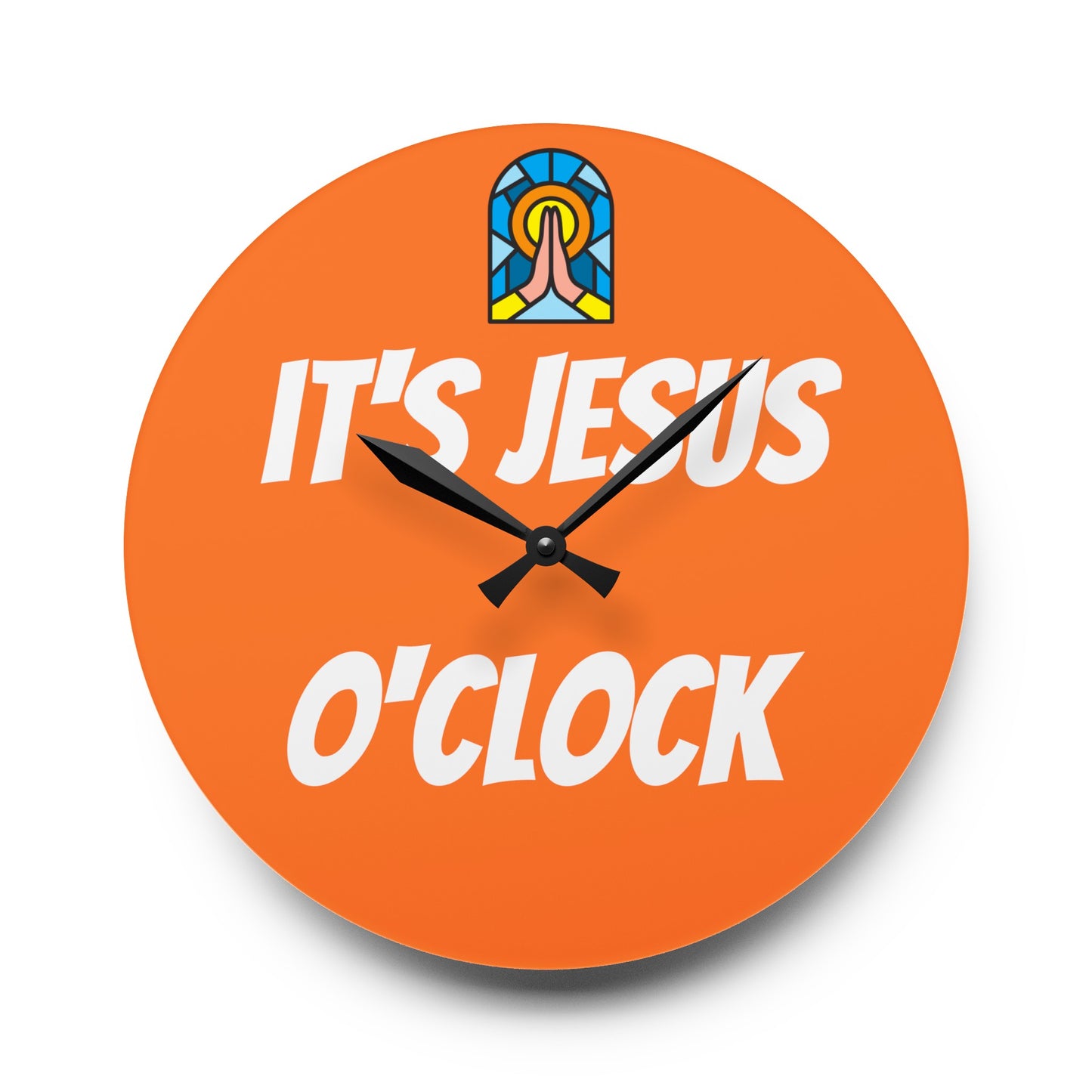 Acrylic Wall Clock - ORANGE