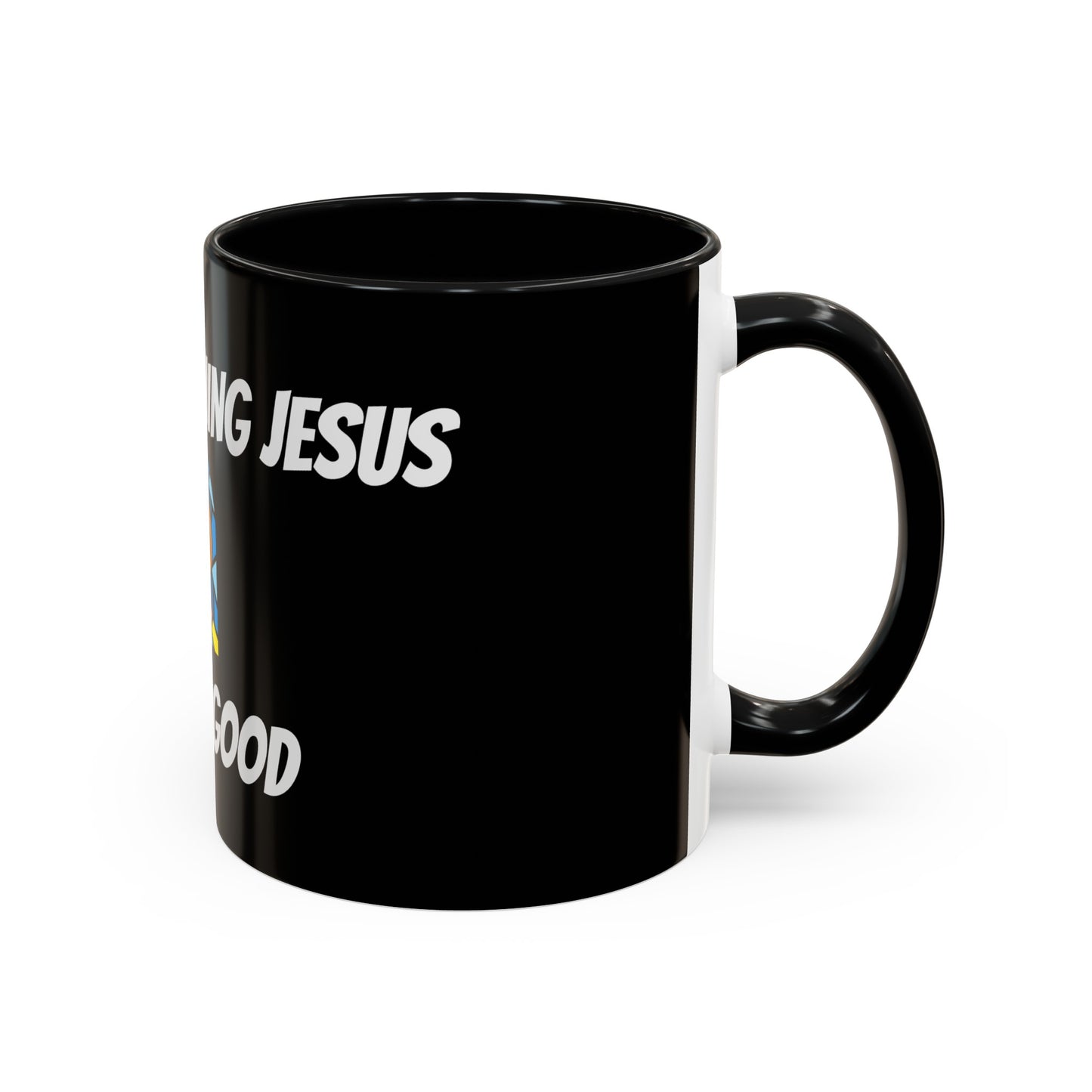 Accent Coffee Mug (11, 15oz) - BLACK