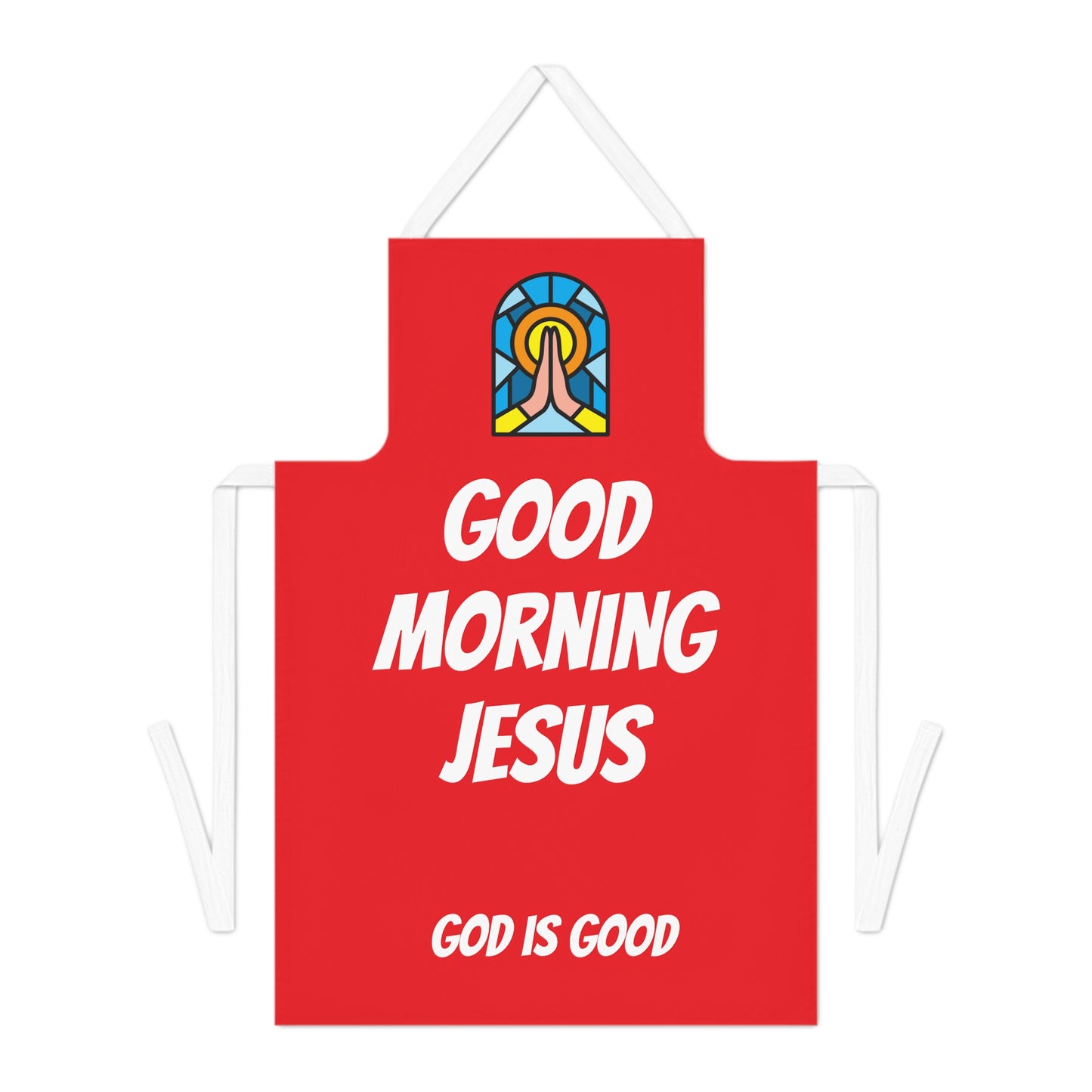 Adult Apron (AOP) - RED