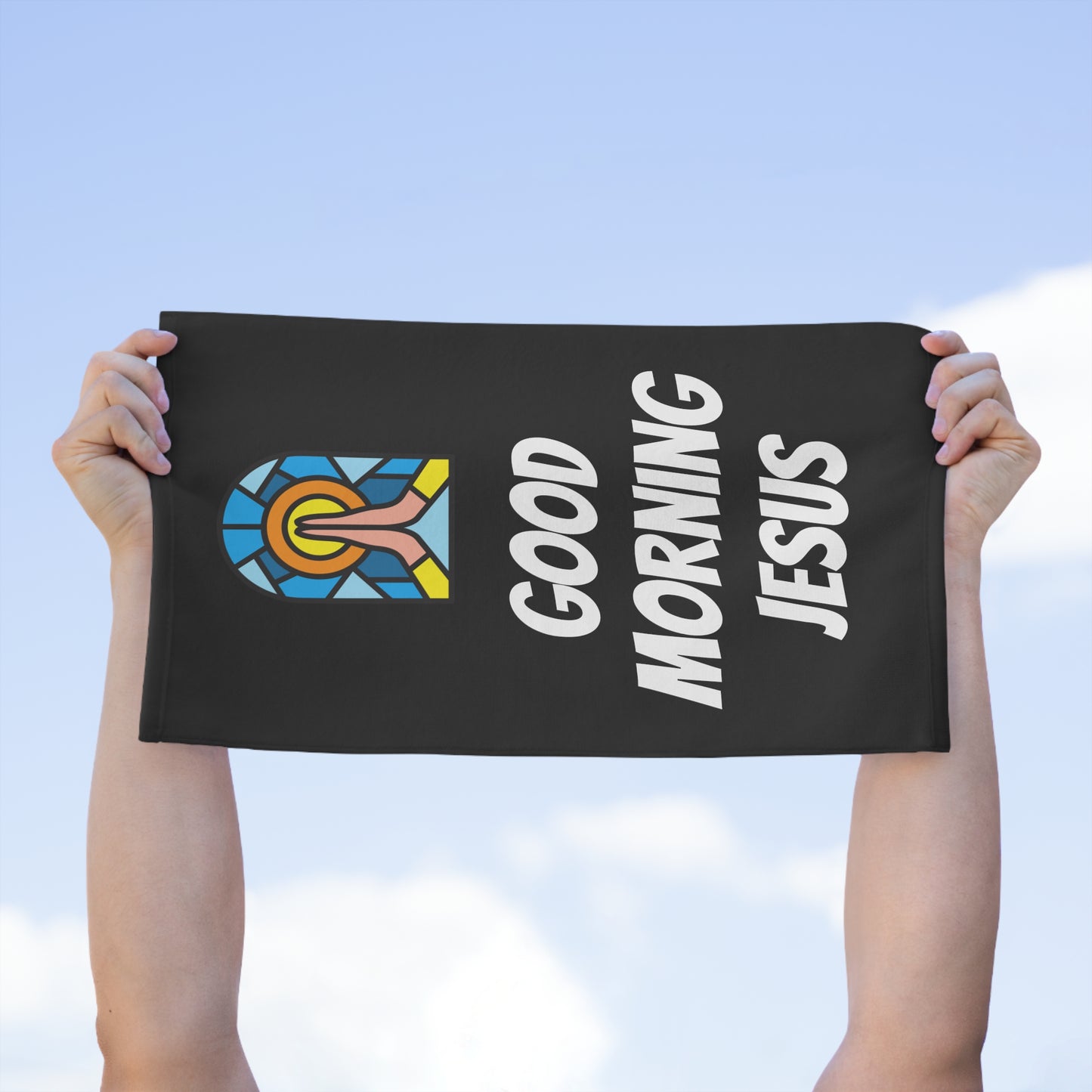 Rally Towel, 11x18 - BLACK