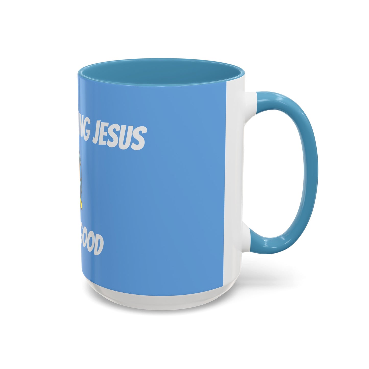 Accent Coffee Mug (11, 15oz) - BABY BLUE