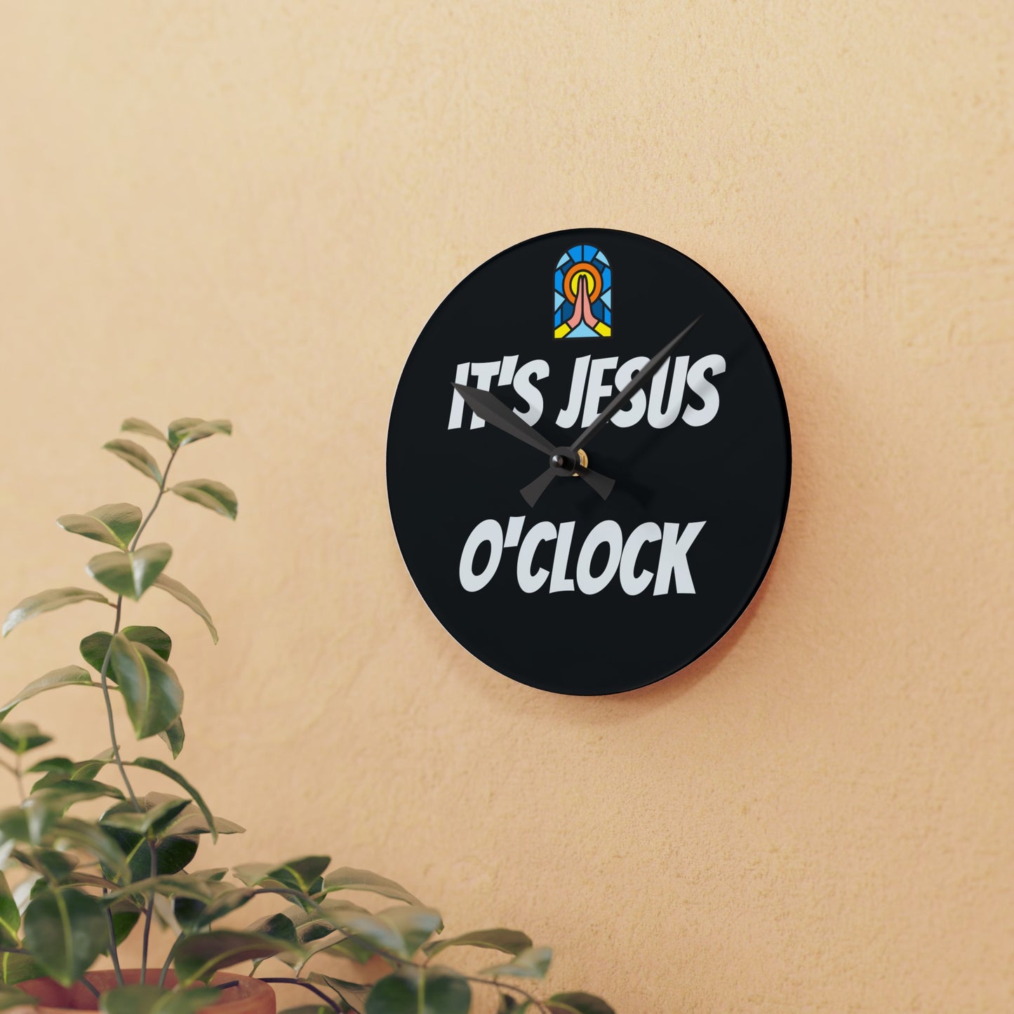 Acrylic Wall Clock - BLACK