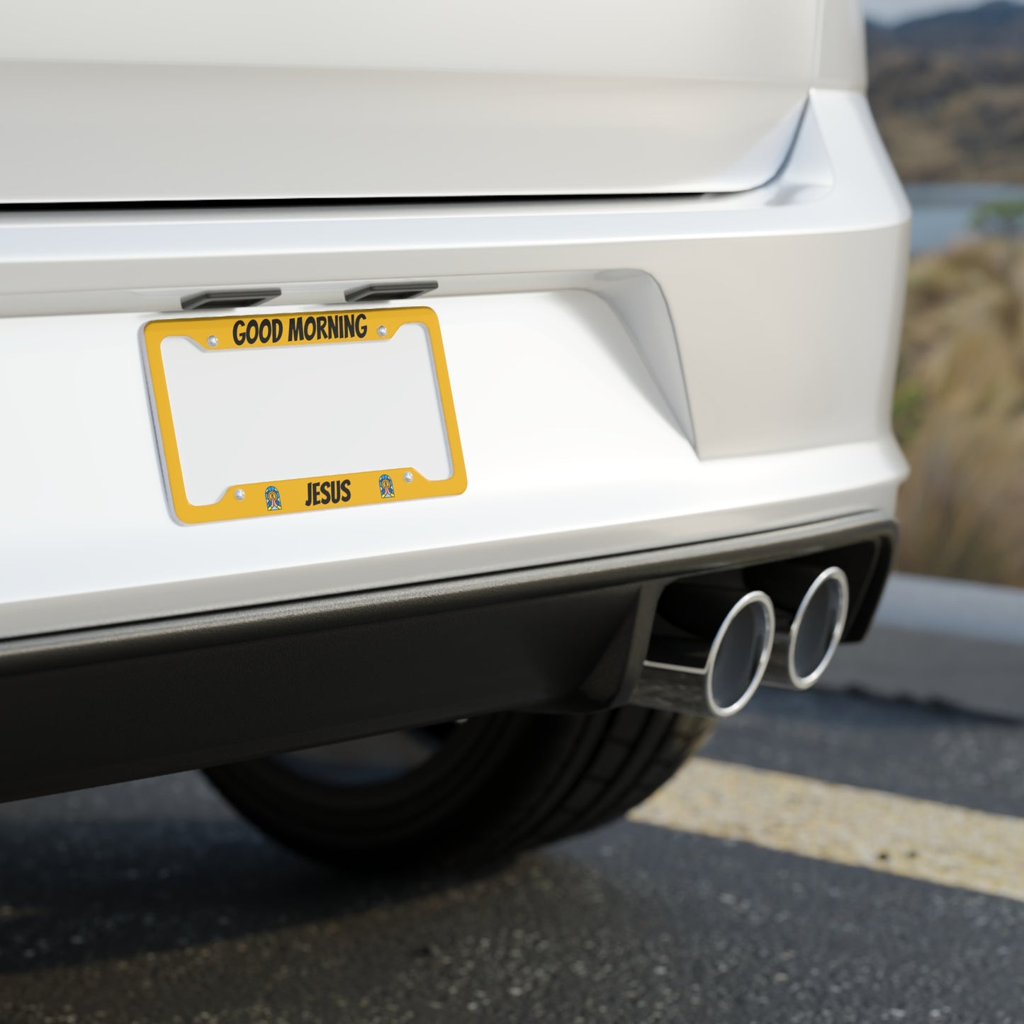 License Plate Frame - YELLOW