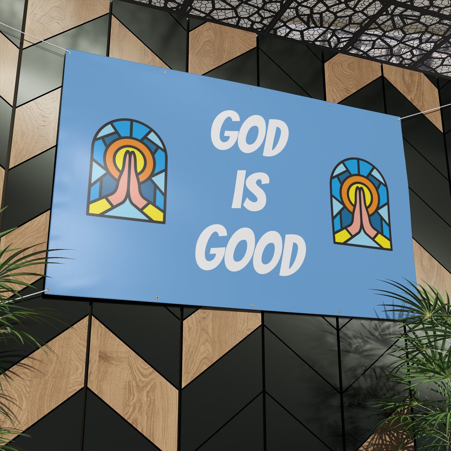 Matte Banner - BABY BLUE