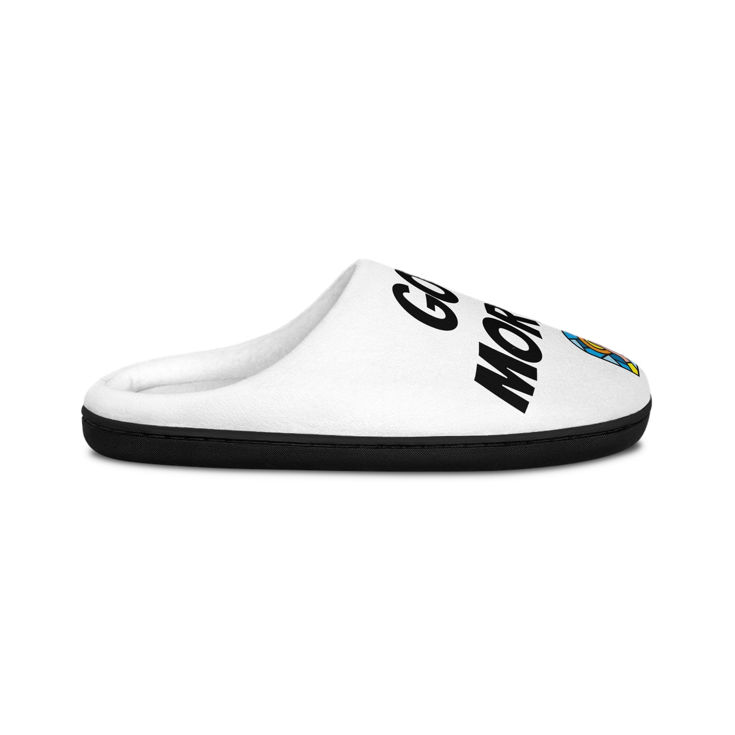 Men's Indoor Slippers - GOOD MORNING JESUS - WHITE