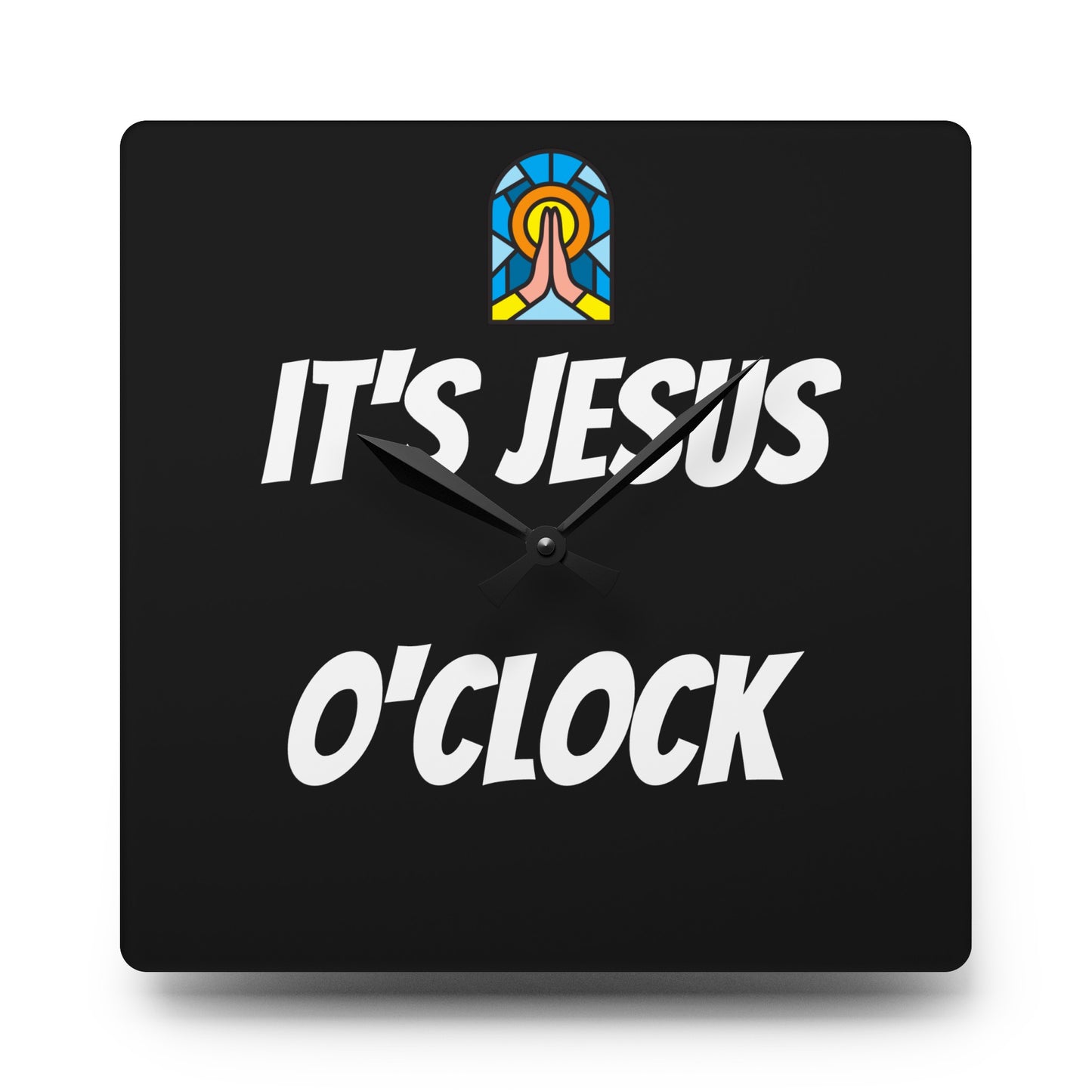 Acrylic Wall Clock - BLACK