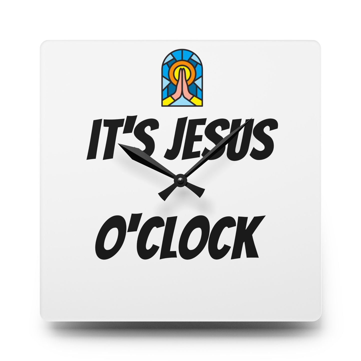 Acrylic Wall Clock - WHITE