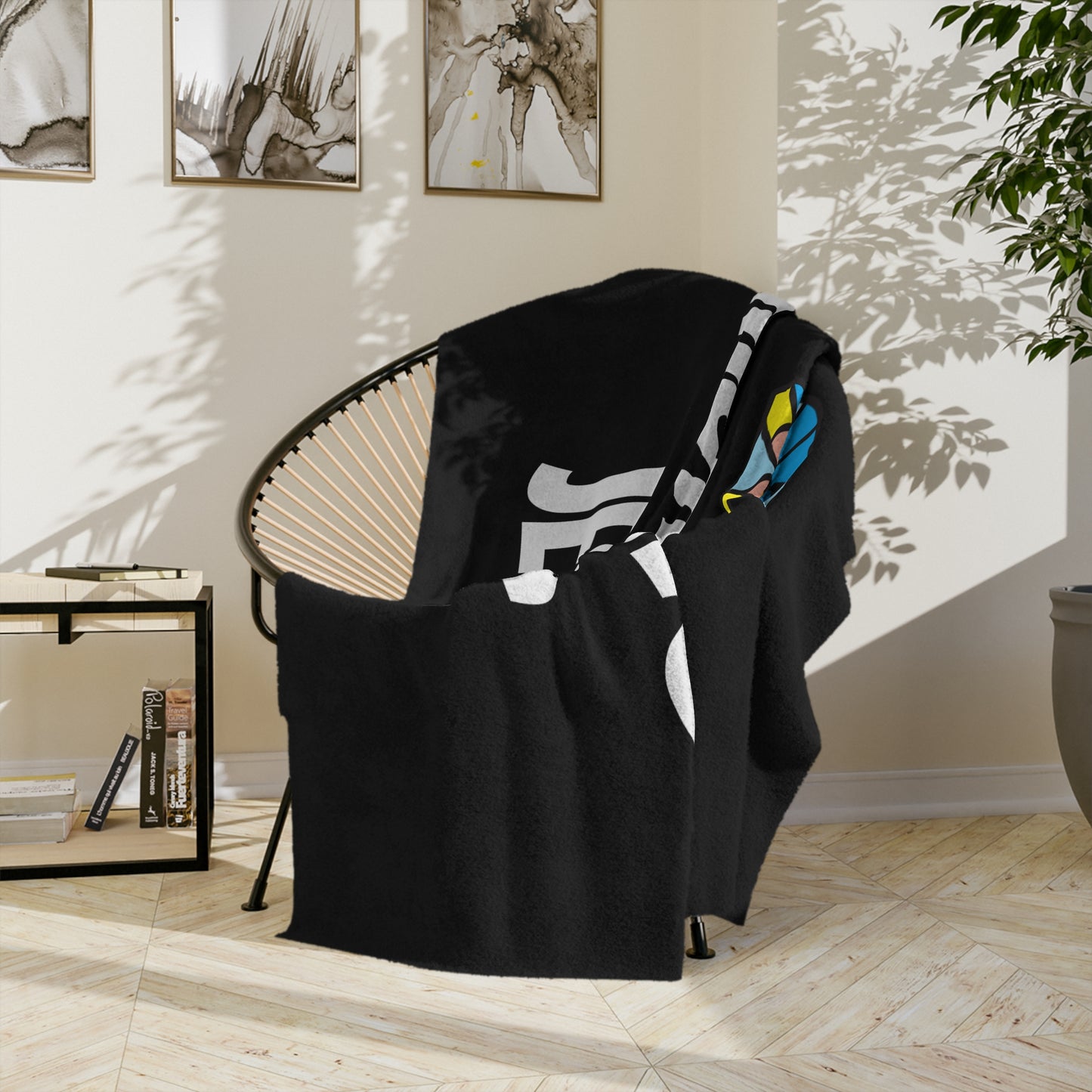 Velveteen Microfiber Blanket - BLACK