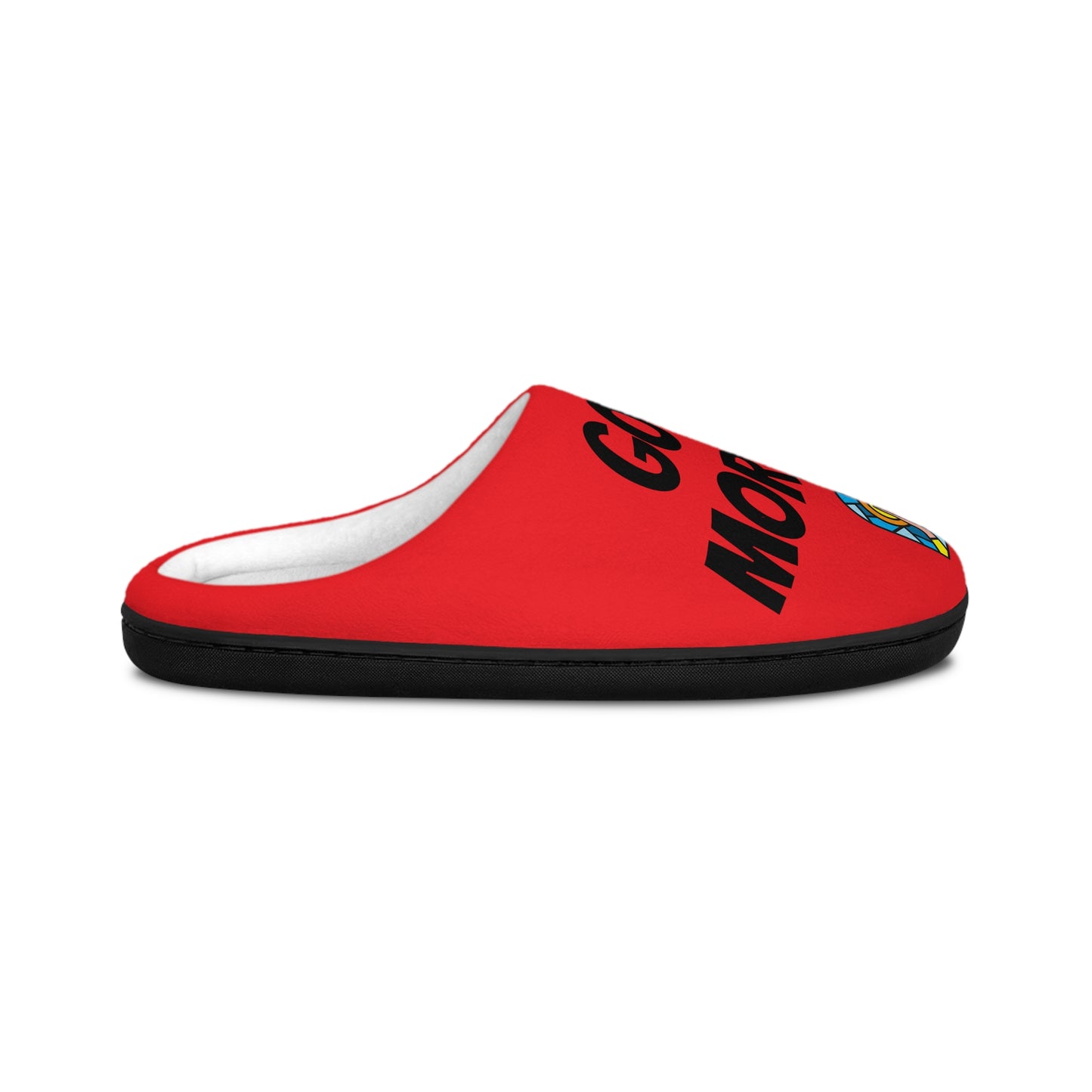 Men's Indoor Slippers - GOOD MORNING JESUS - RED