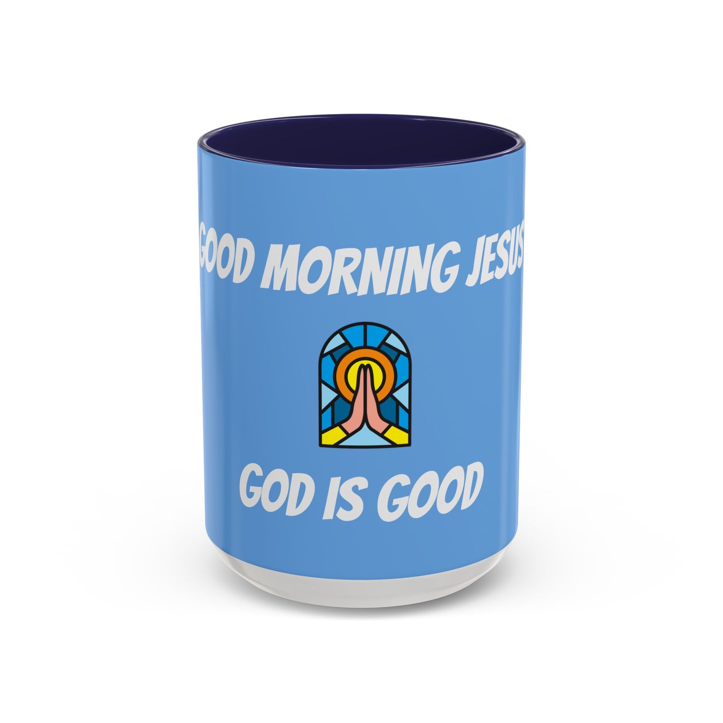 Accent Coffee Mug (11, 15oz) - BABY BLUE