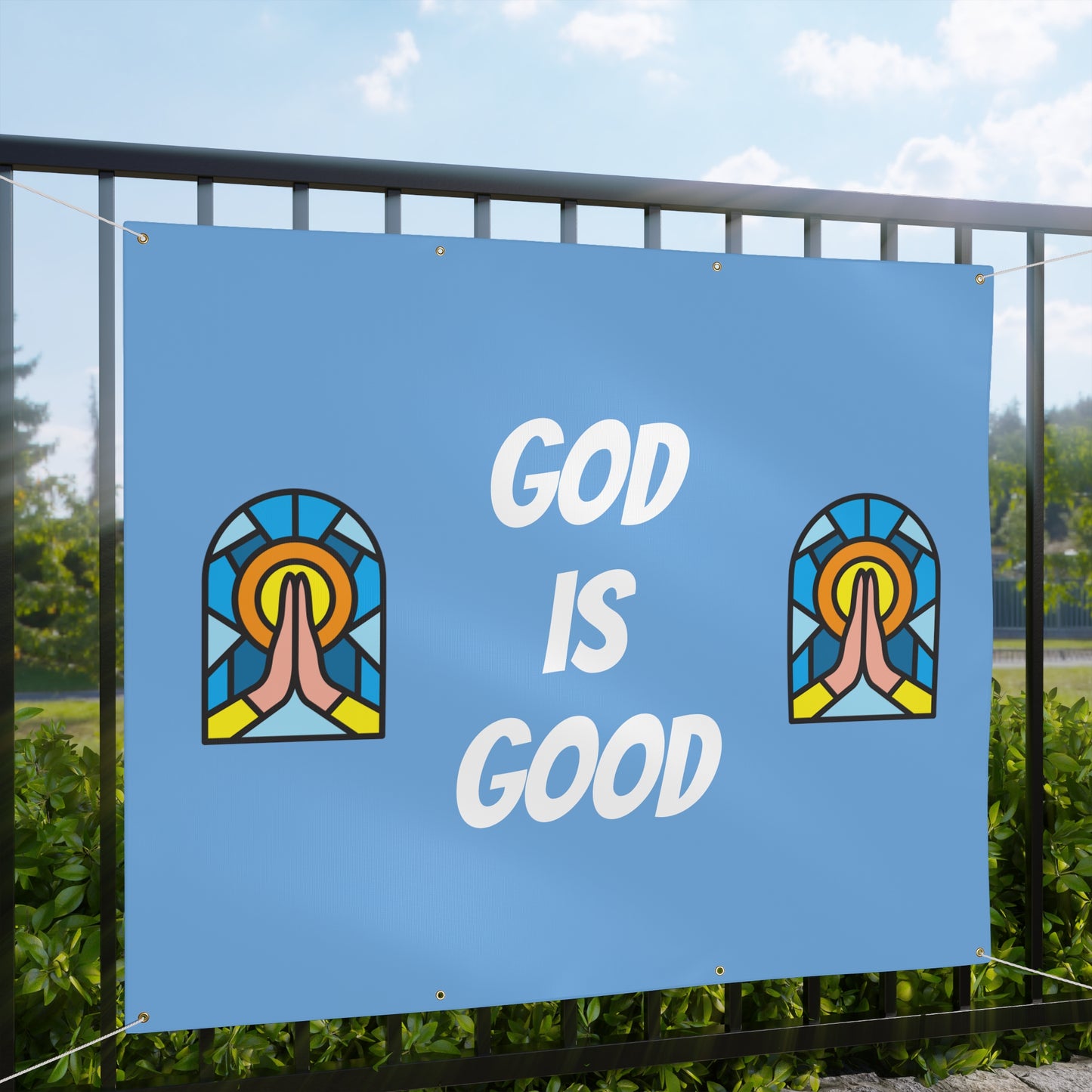 Matte Banner - BABY BLUE