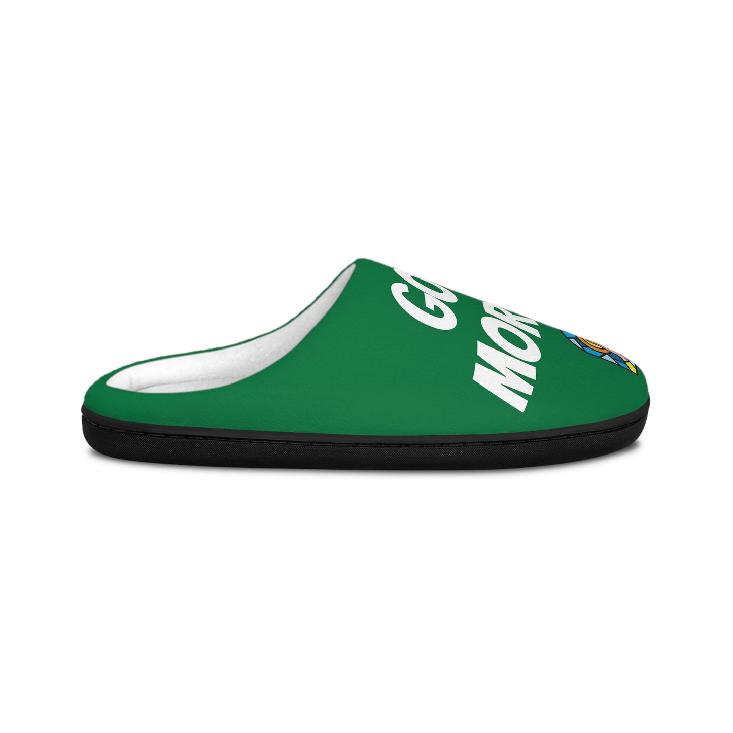 Men's Indoor Slippers - GOOD MORNING JESUS - Green