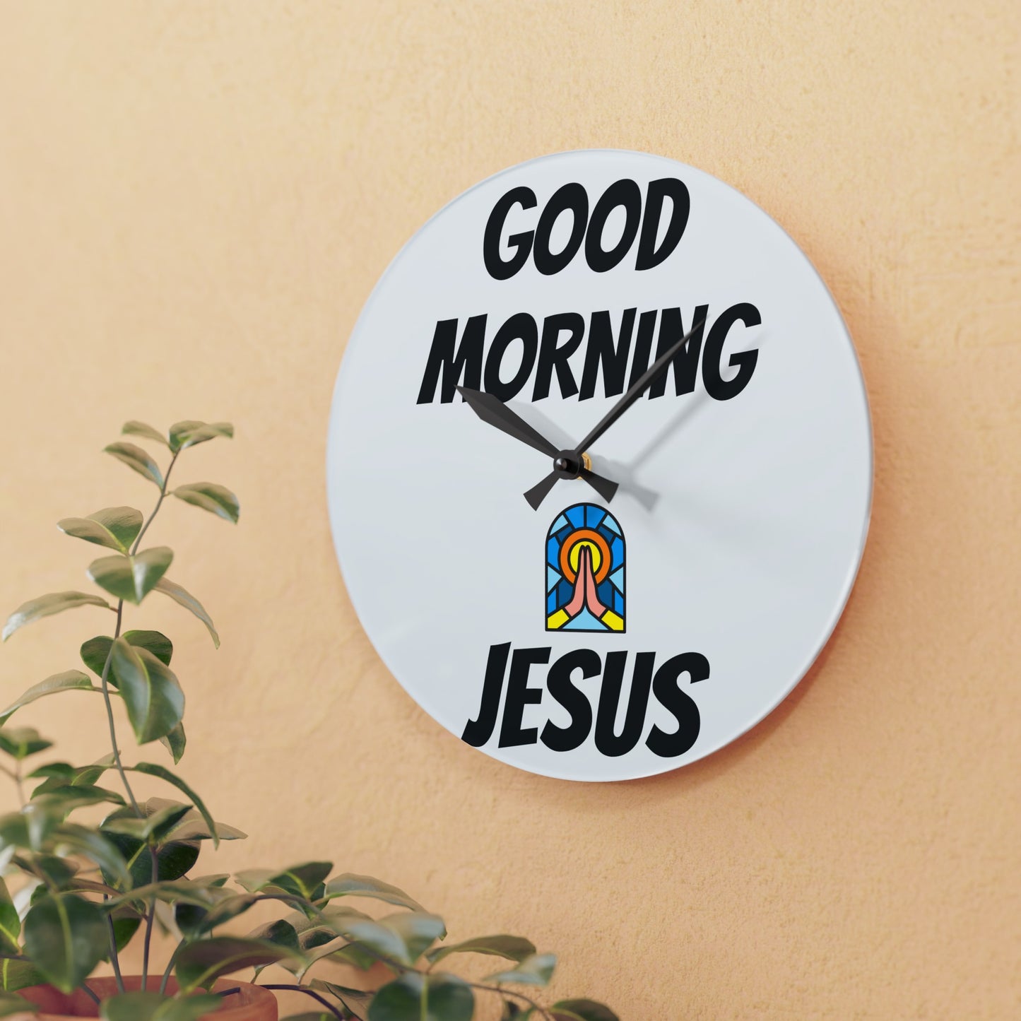Acrylic Wall Clock - WHITE