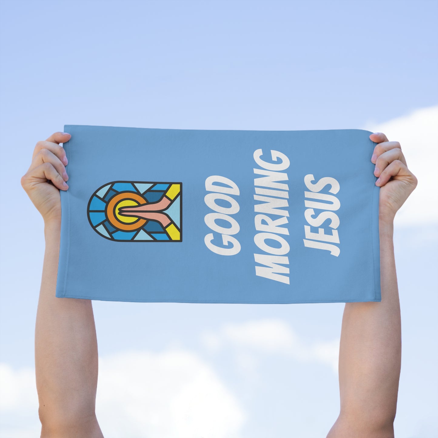 Rally Towel, 11x18 - BABY BLUE