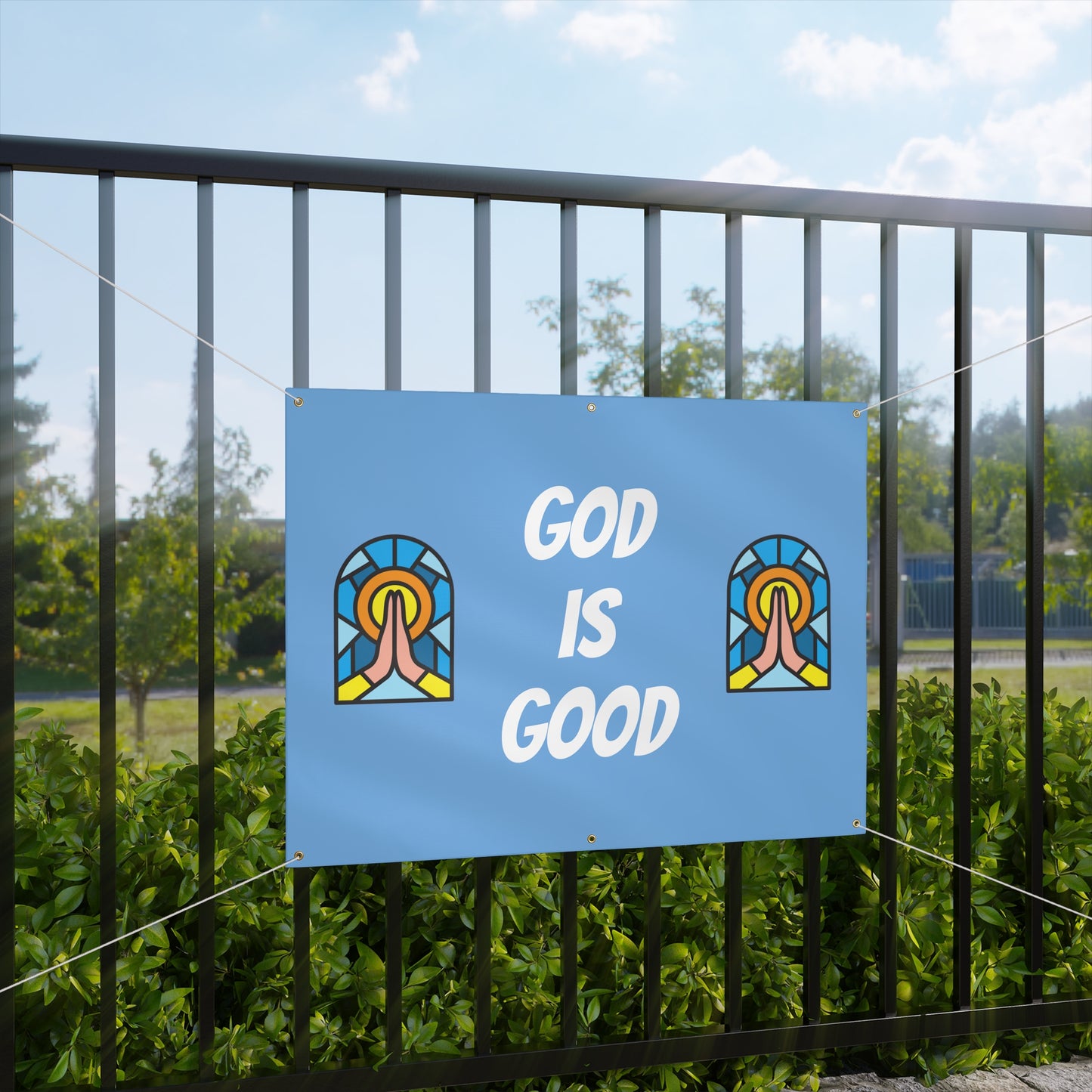 Matte Banner - BABY BLUE