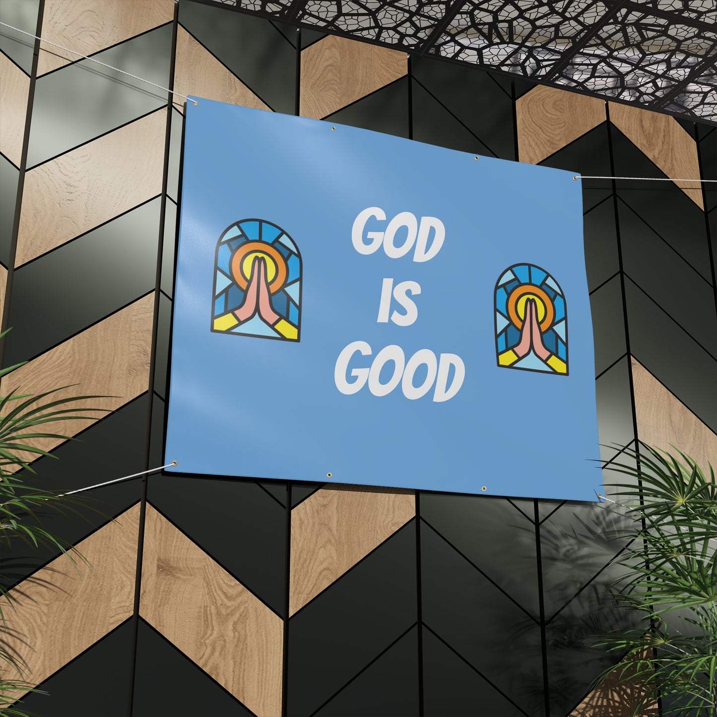 Matte Banner - BABY BLUE