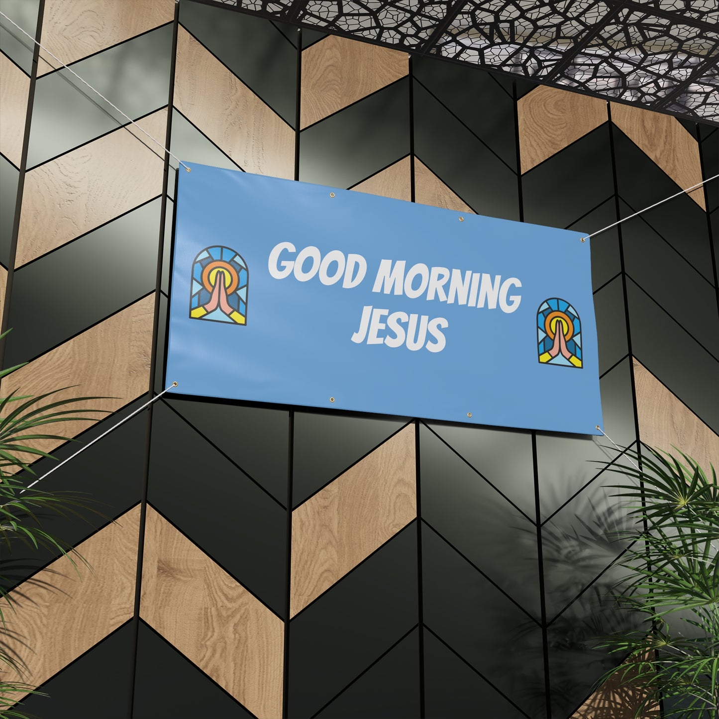 Matte Banner - BABY BLUE
