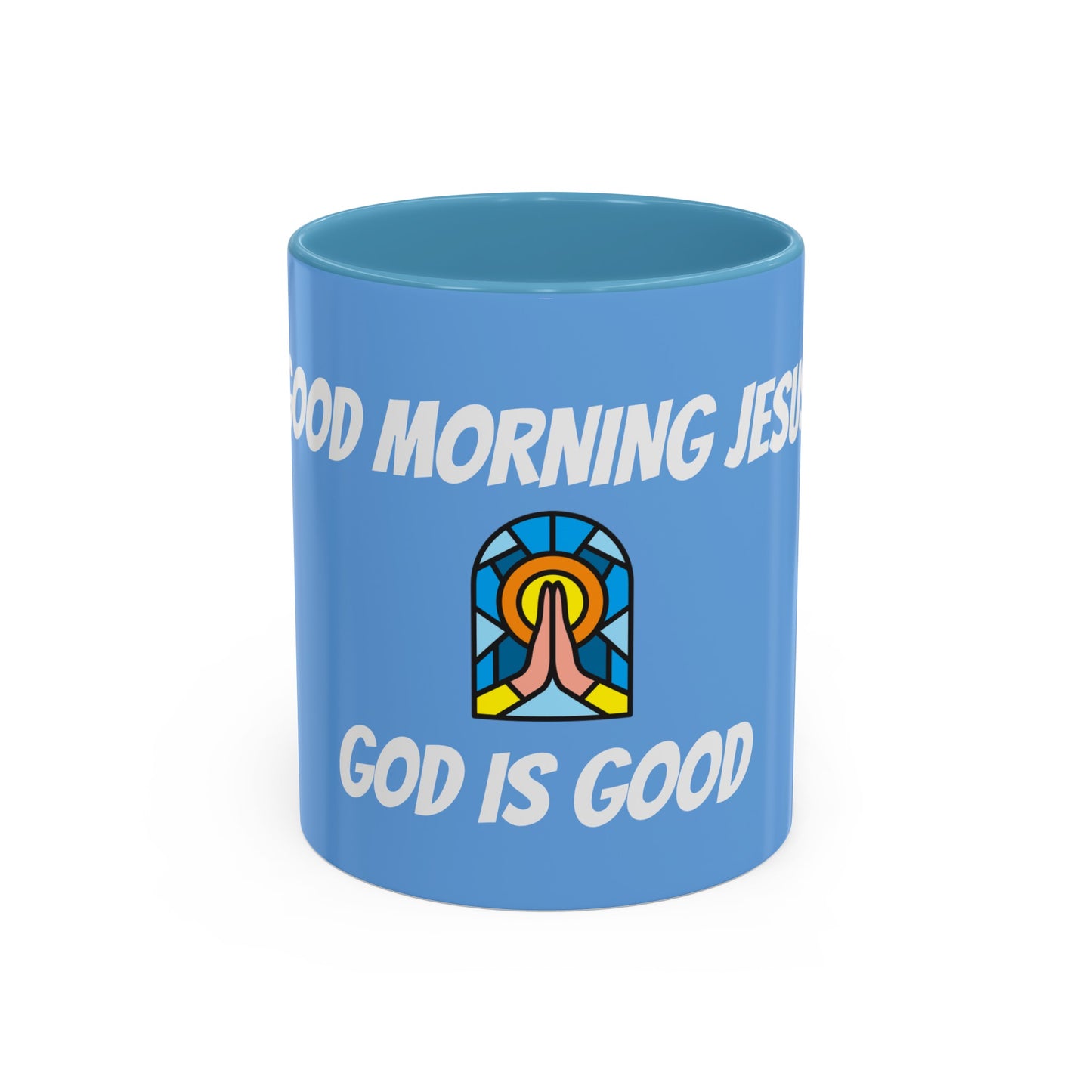 Accent Coffee Mug (11, 15oz) - BABY BLUE