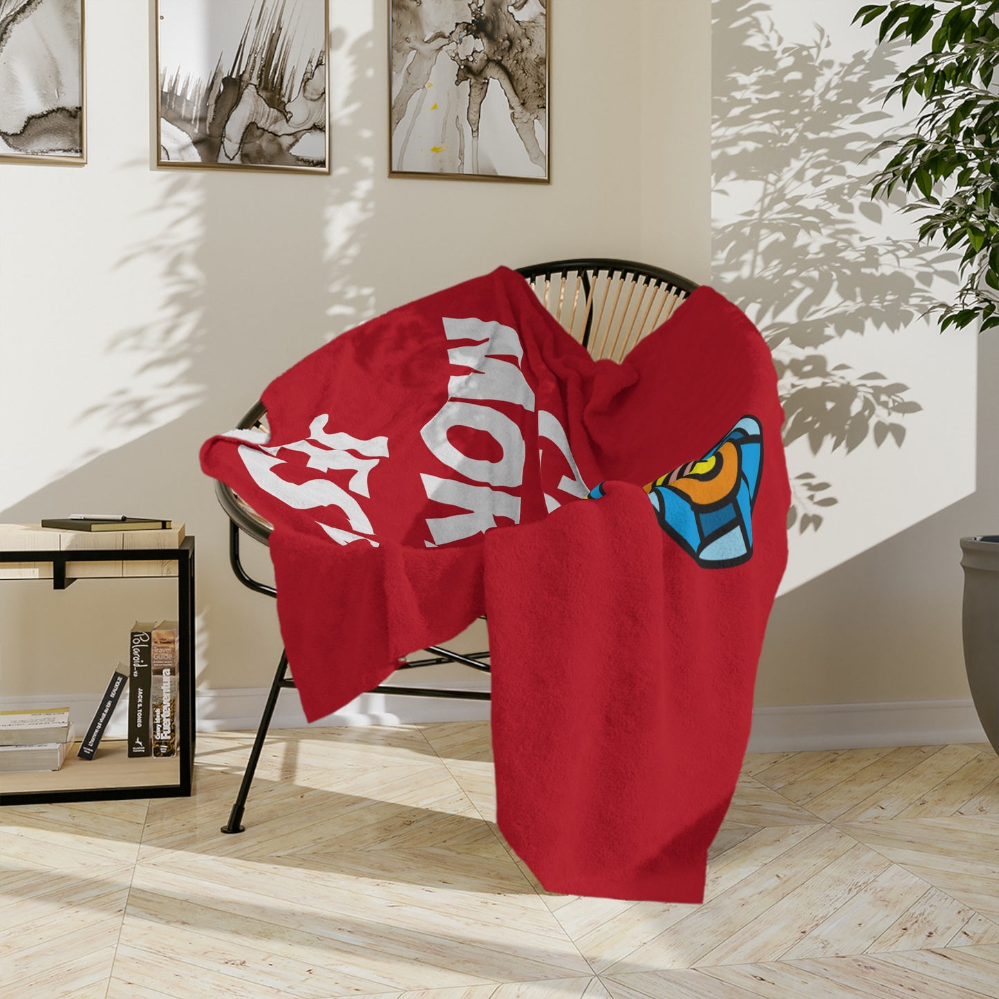 Velveteen Microfiber Blanket - RED
