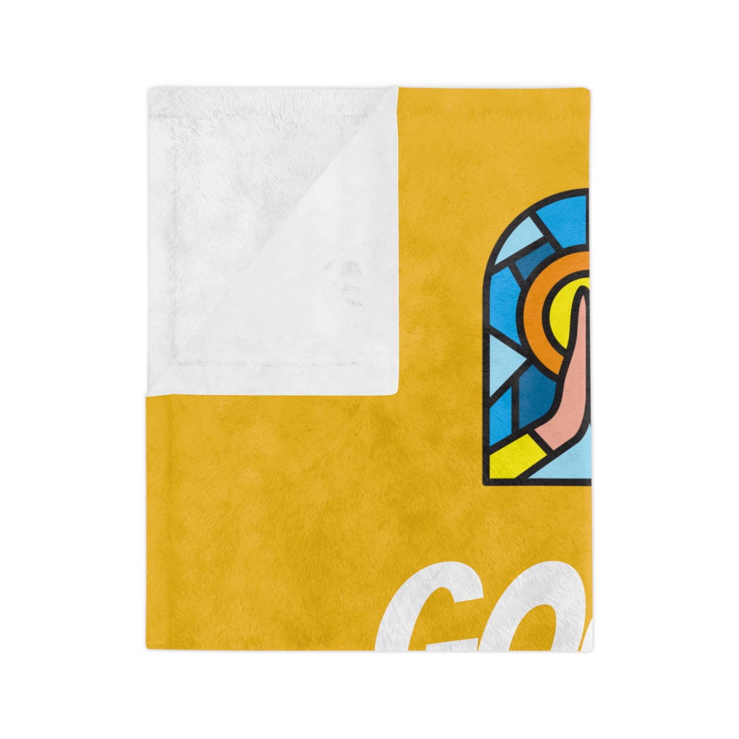 Velveteen Microfiber Blanket - YELLOW