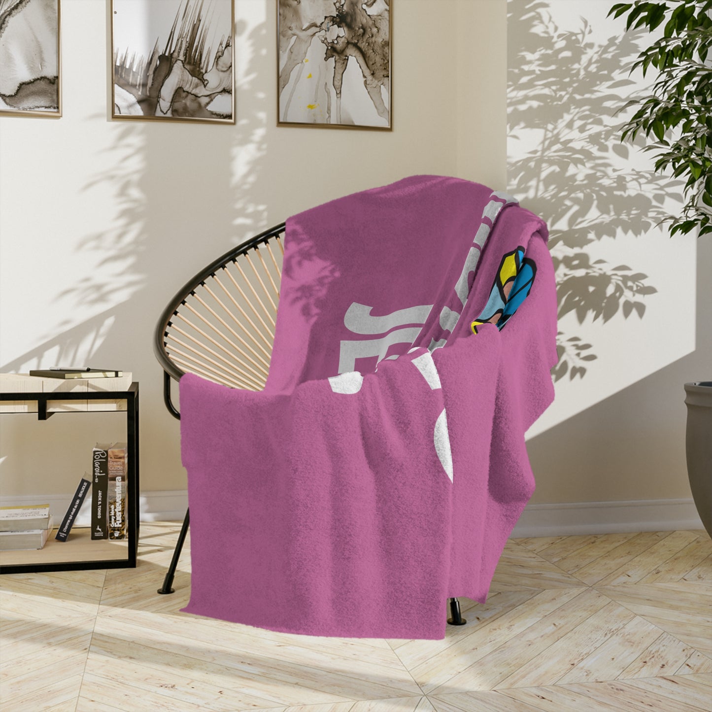Velveteen Microfiber Blanket - PINK