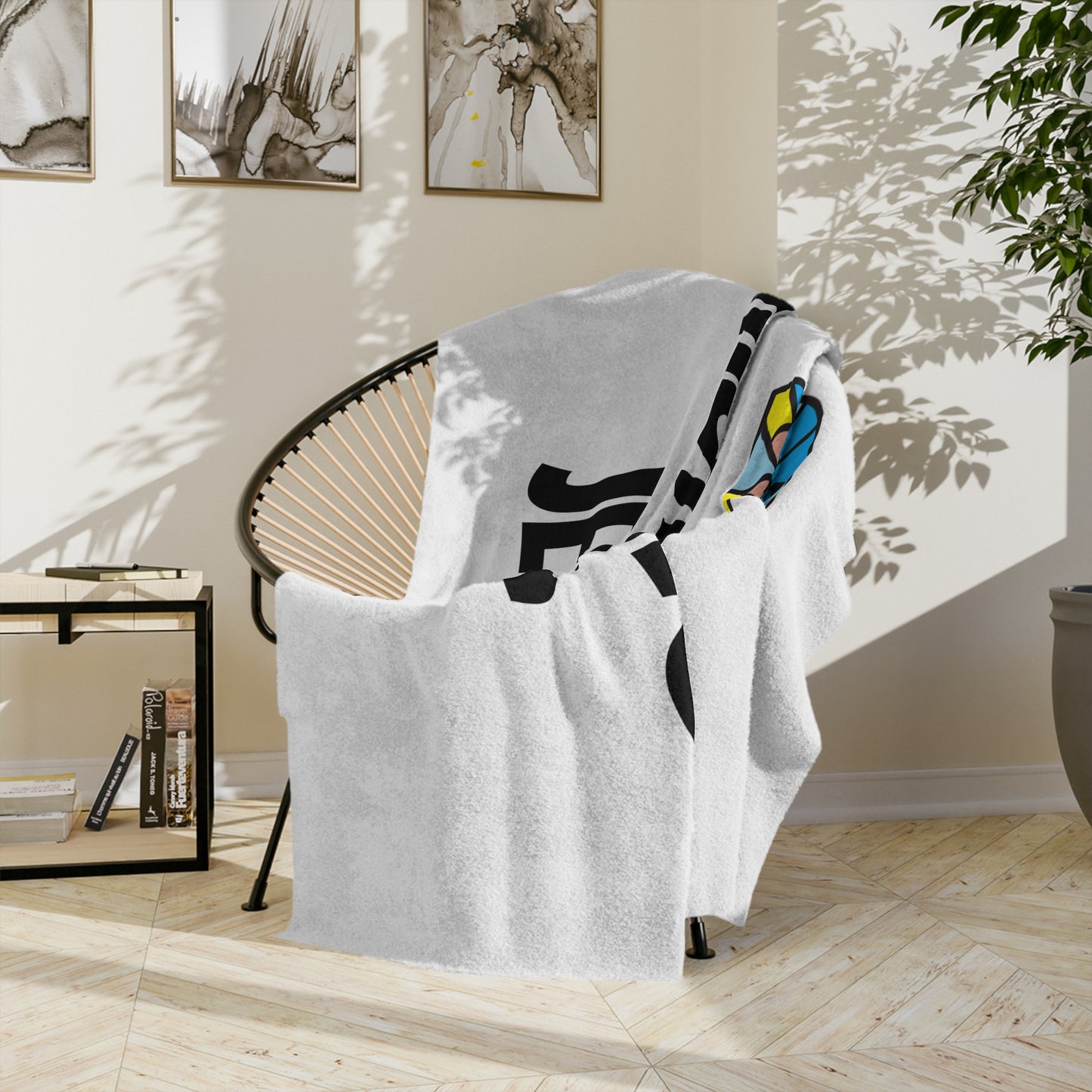 Velveteen Microfiber Blanket - WHITE