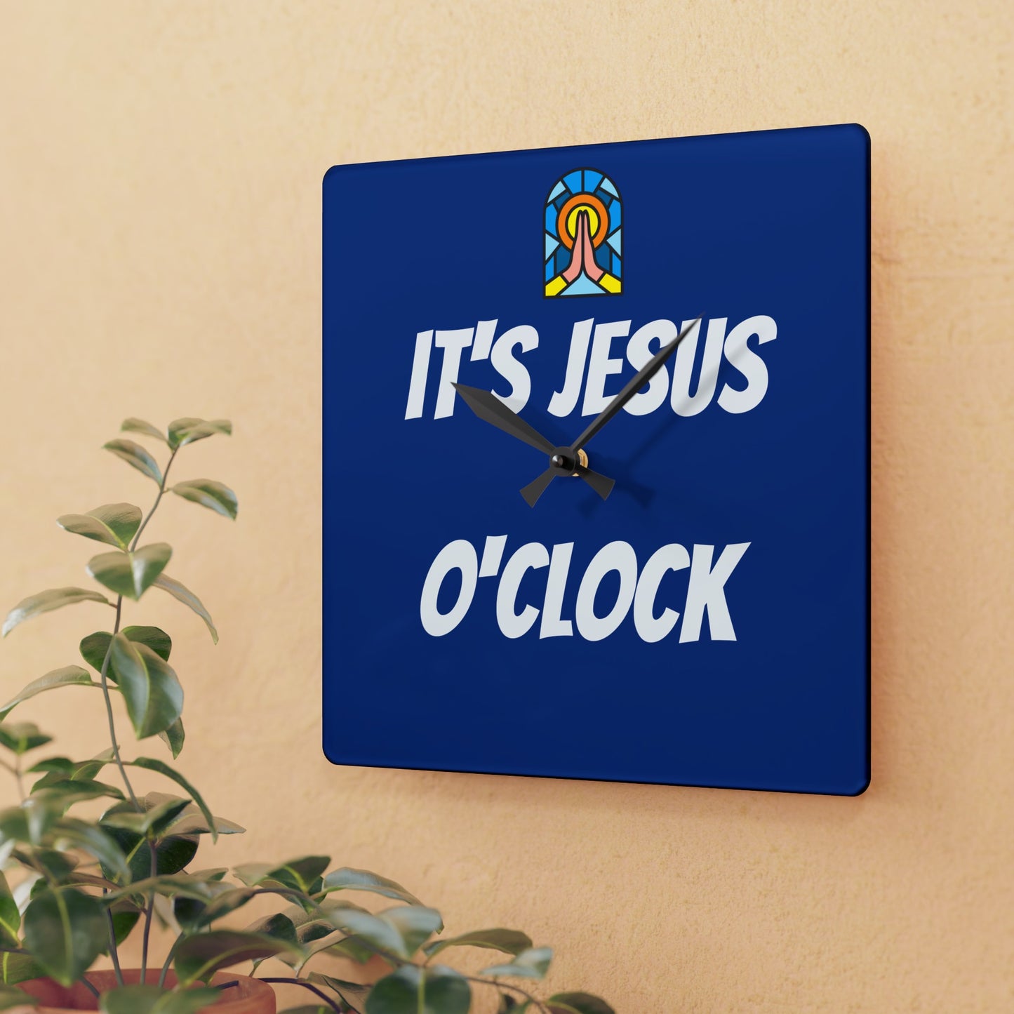 Acrylic Wall Clock - DARK BLUE