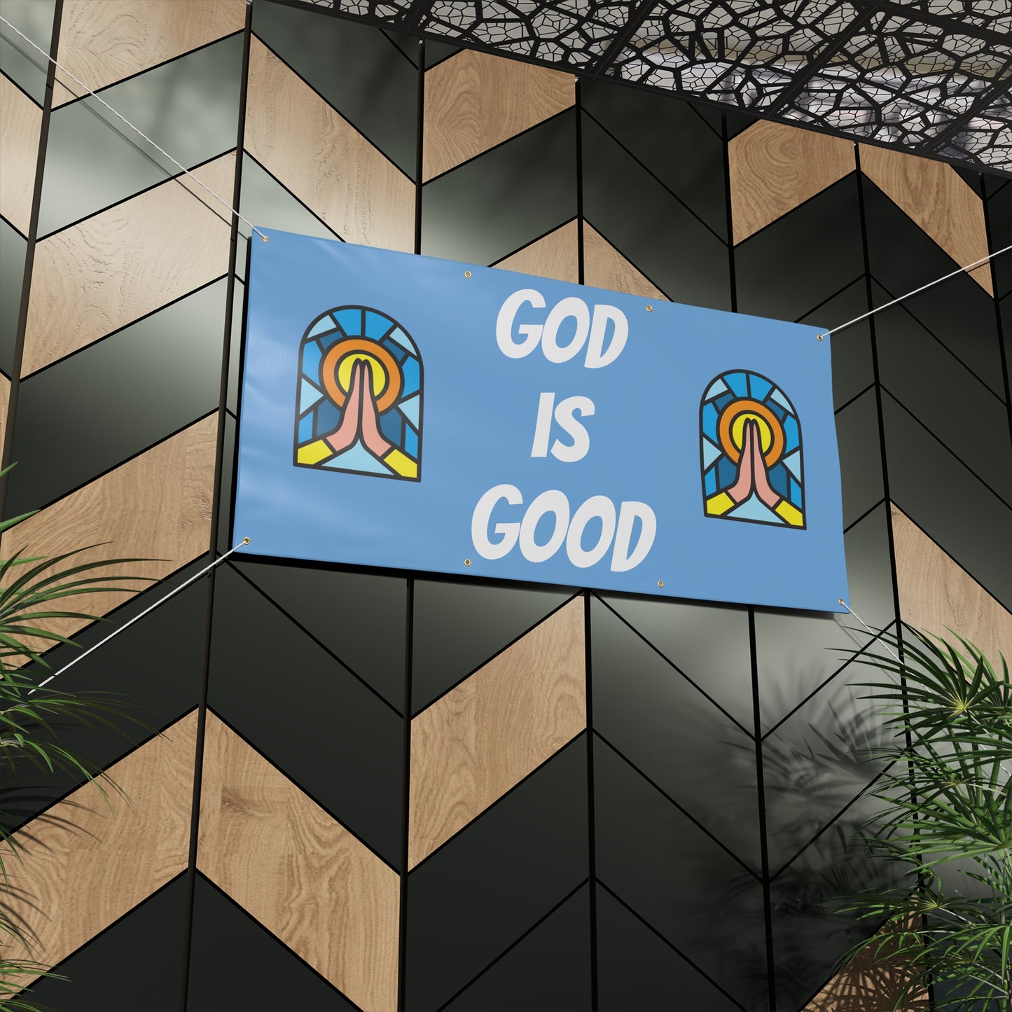 Matte Banner - BABY BLUE