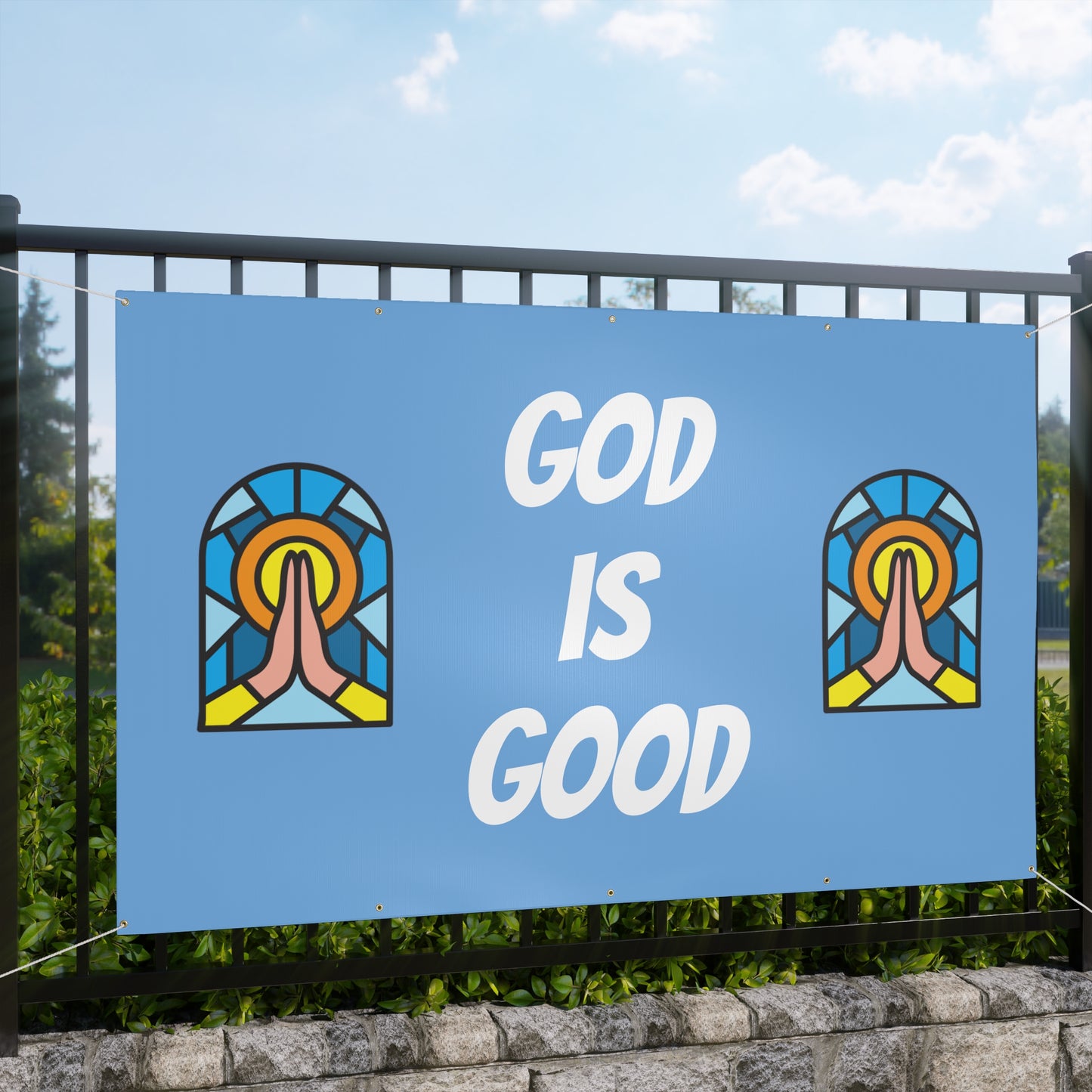 Matte Banner - BABY BLUE