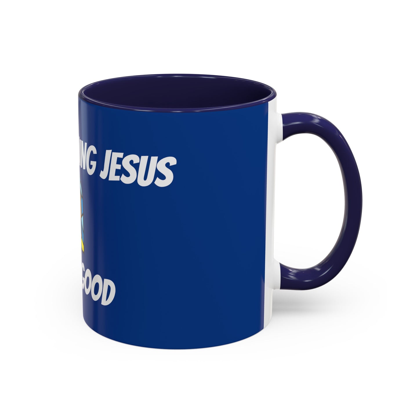 Accent Coffee Mug (11, 15oz) - DARK BLUE