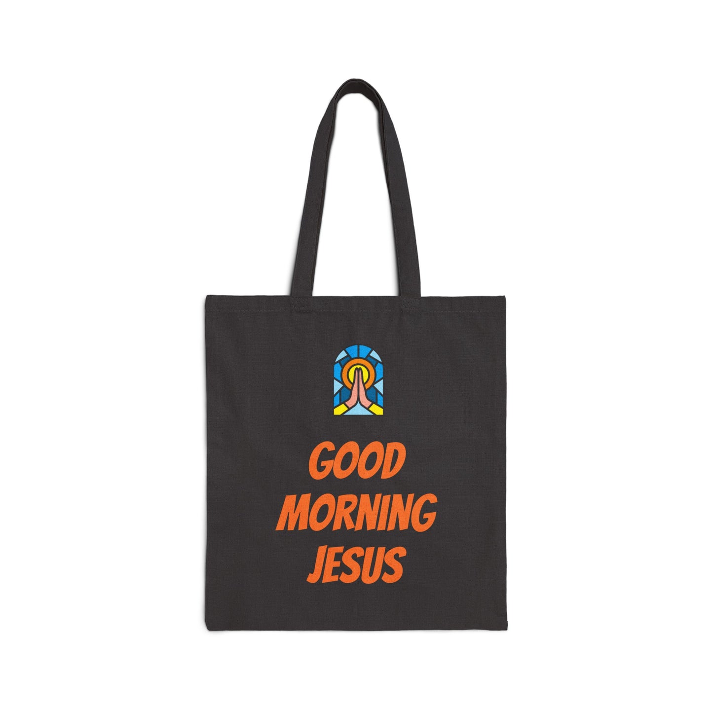 Cotton Canvas Tote Bag - GOOD MORNING JESUS