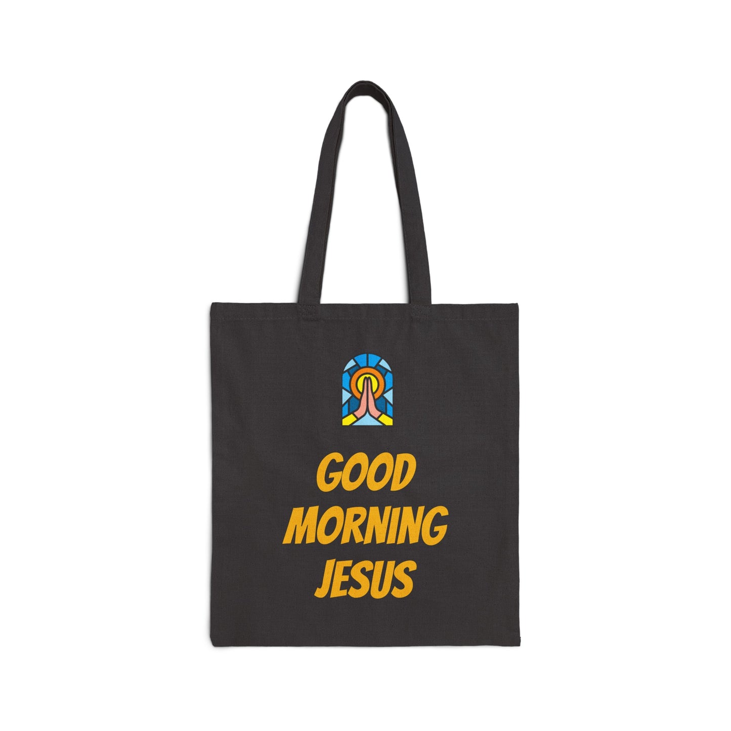 Cotton Canvas Tote Bag - GOOD MORNING JESUS