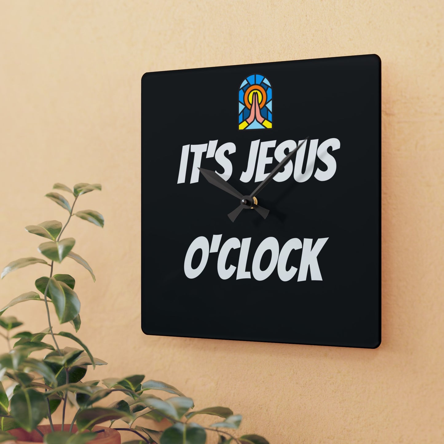 Acrylic Wall Clock - BLACK