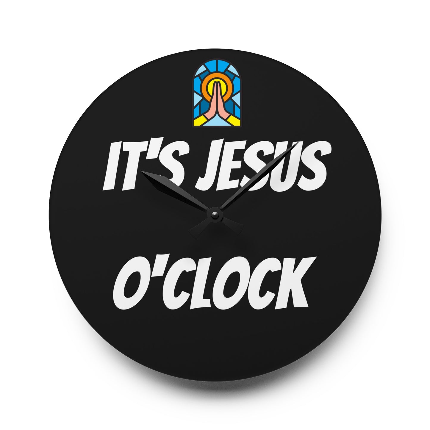 Acrylic Wall Clock - BLACK