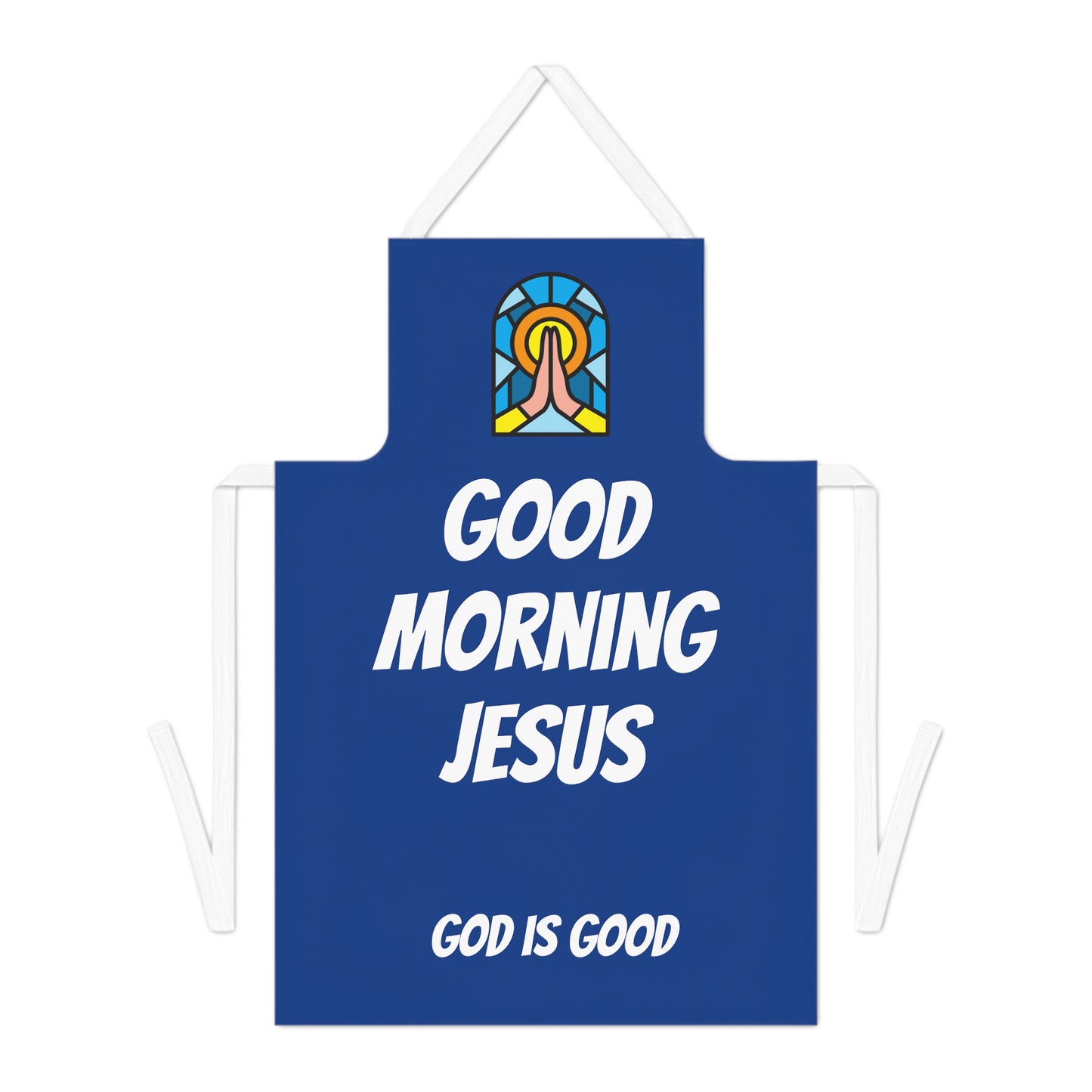 Adult Apron (AOP) - DARK BLUE