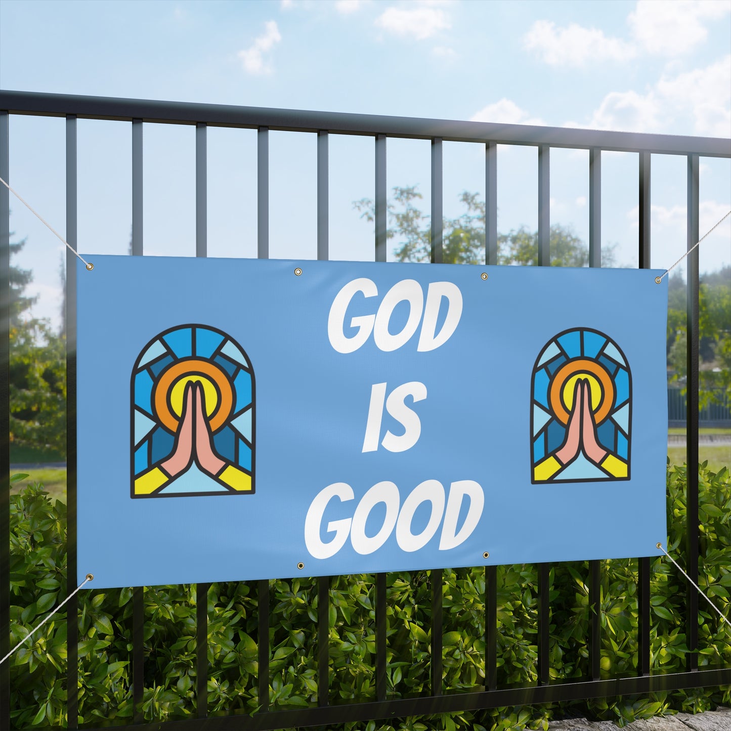 Matte Banner - BABY BLUE