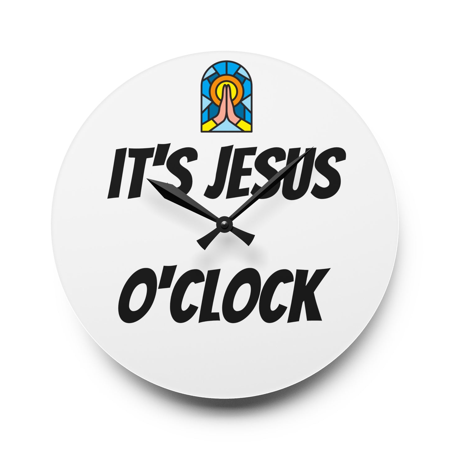 Acrylic Wall Clock - WHITE