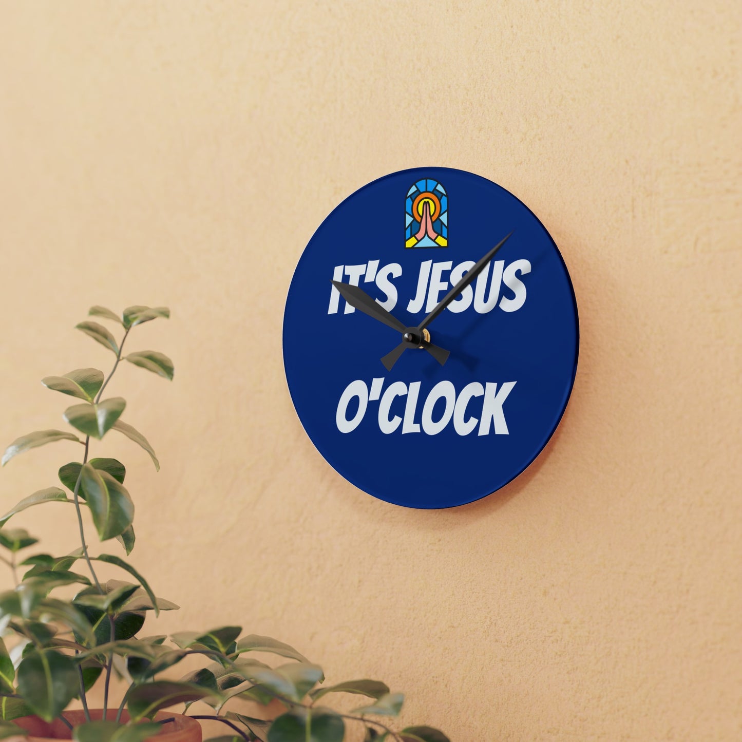 Acrylic Wall Clock - DARK BLUE