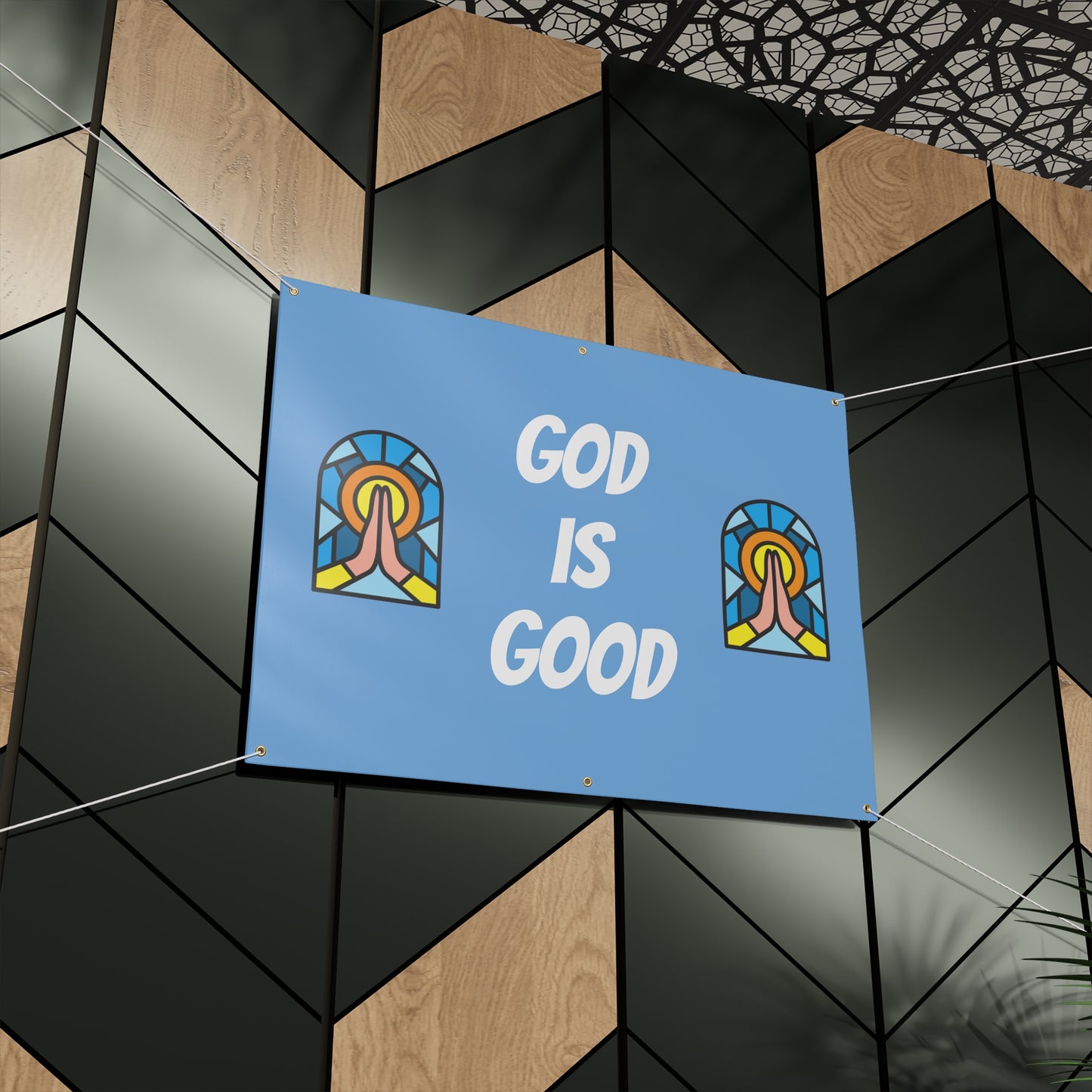 Matte Banner - BABY BLUE