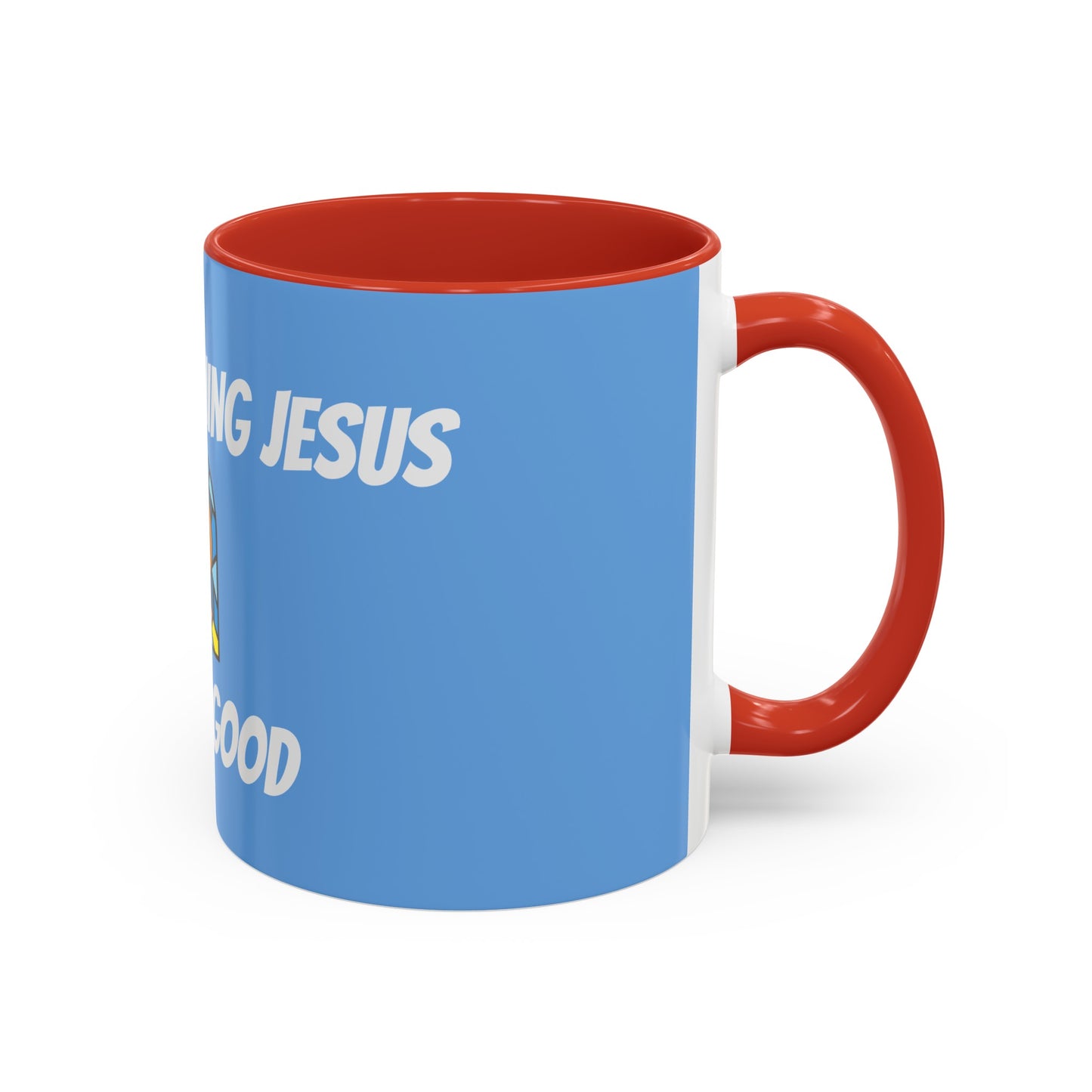 Accent Coffee Mug (11, 15oz) - BABY BLUE