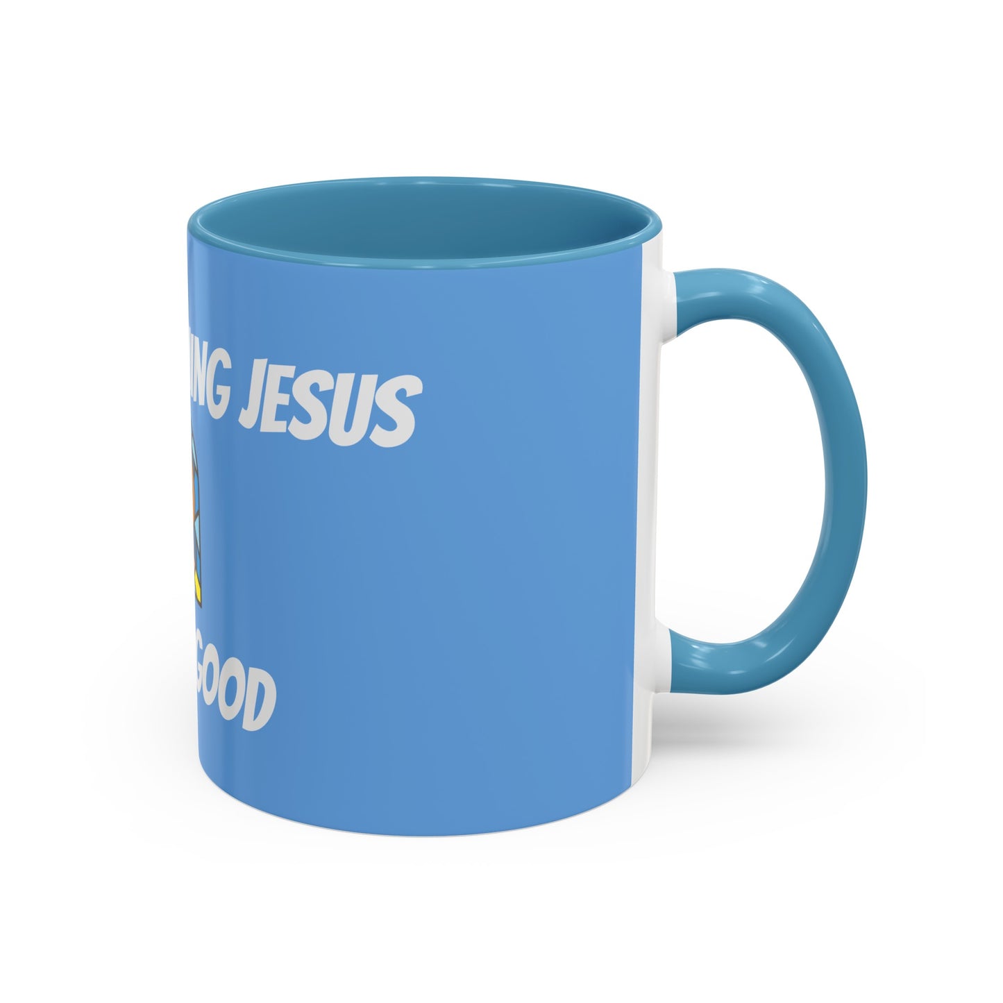 Accent Coffee Mug (11, 15oz) - BABY BLUE