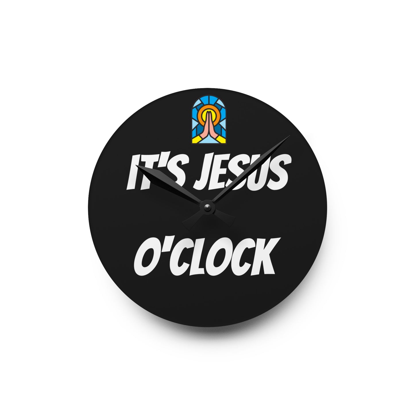 Acrylic Wall Clock - BLACK