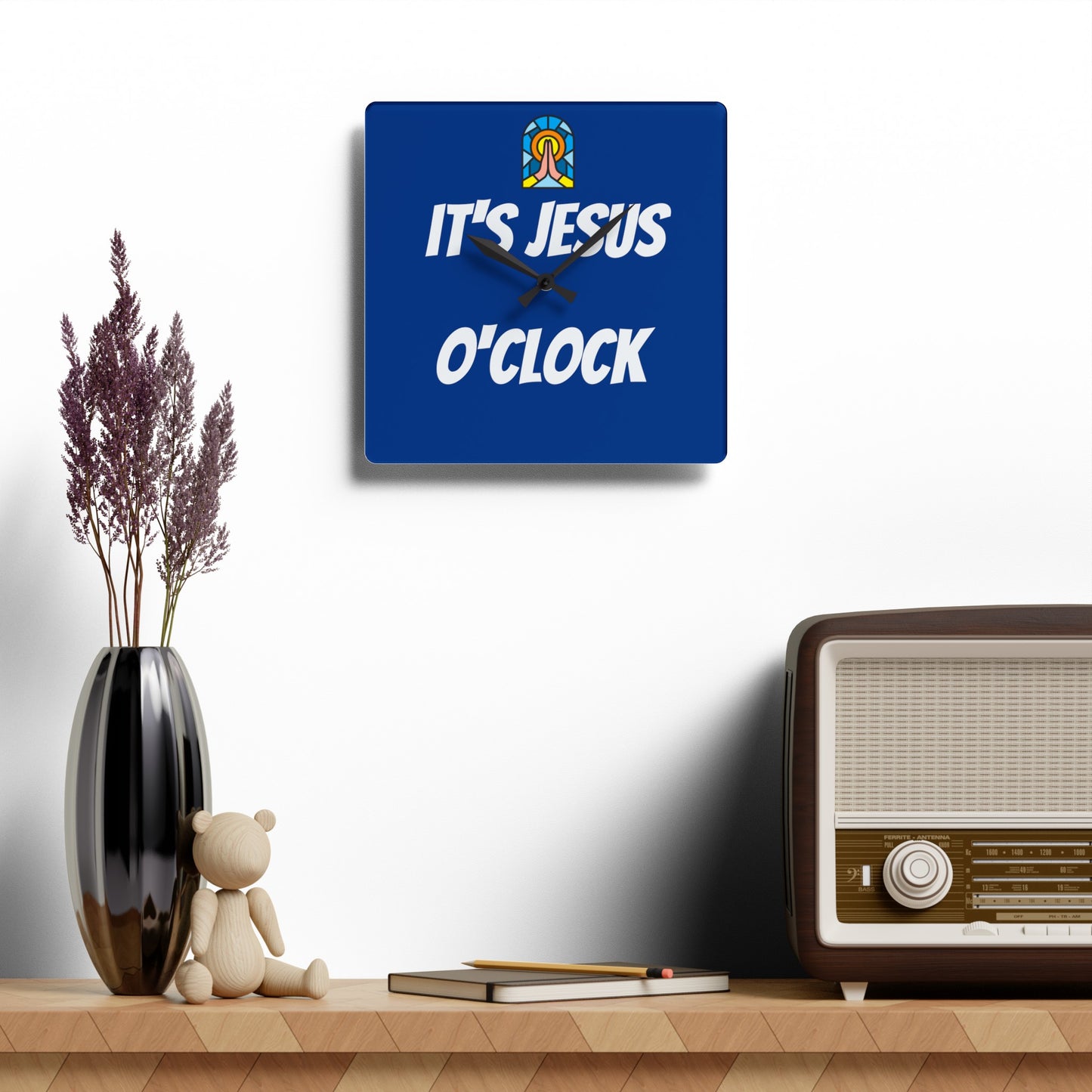 Acrylic Wall Clock - DARK BLUE