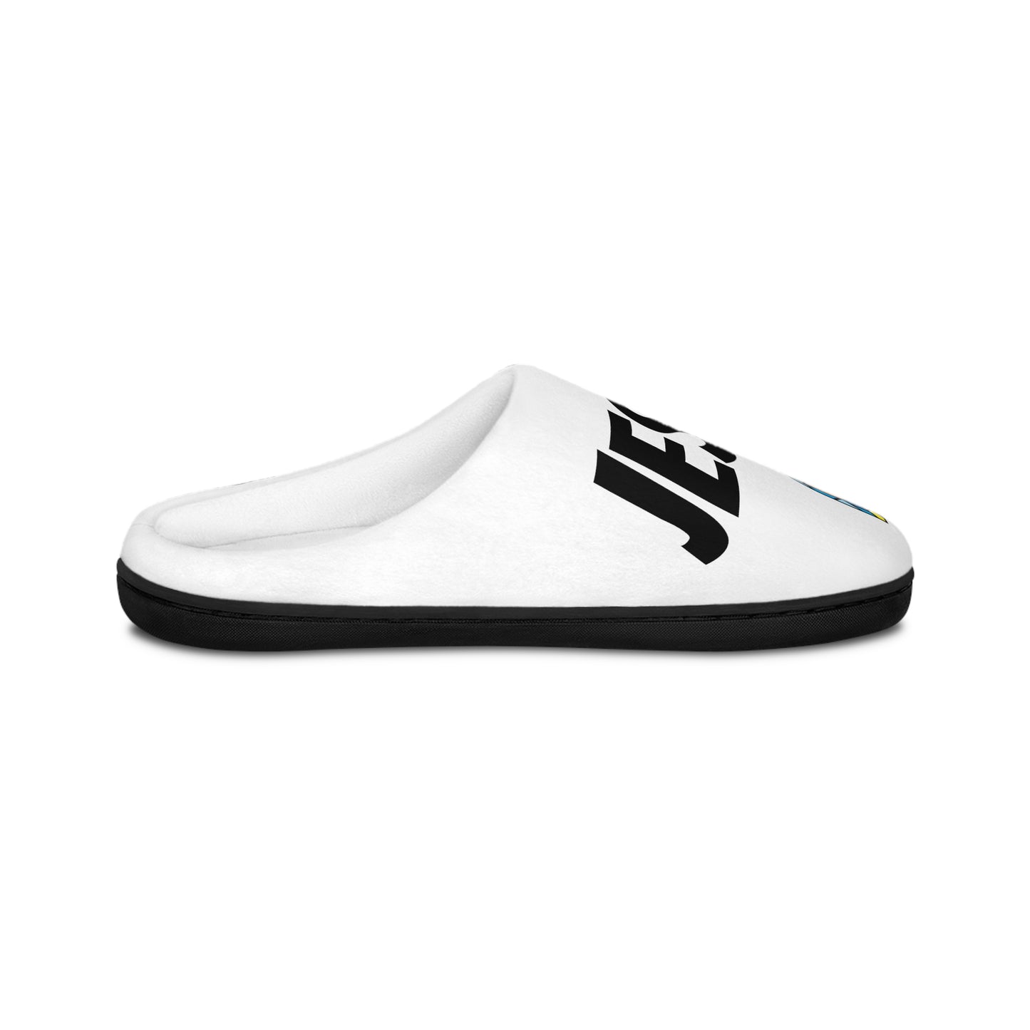 Men's Indoor Slippers - GOOD MORNING JESUS - WHITE
