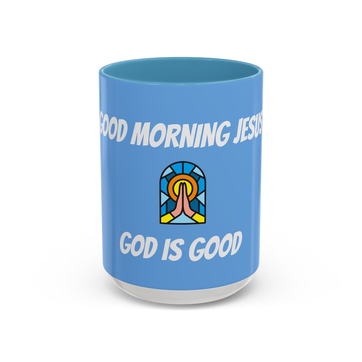 Accent Coffee Mug (11, 15oz) - BABY BLUE