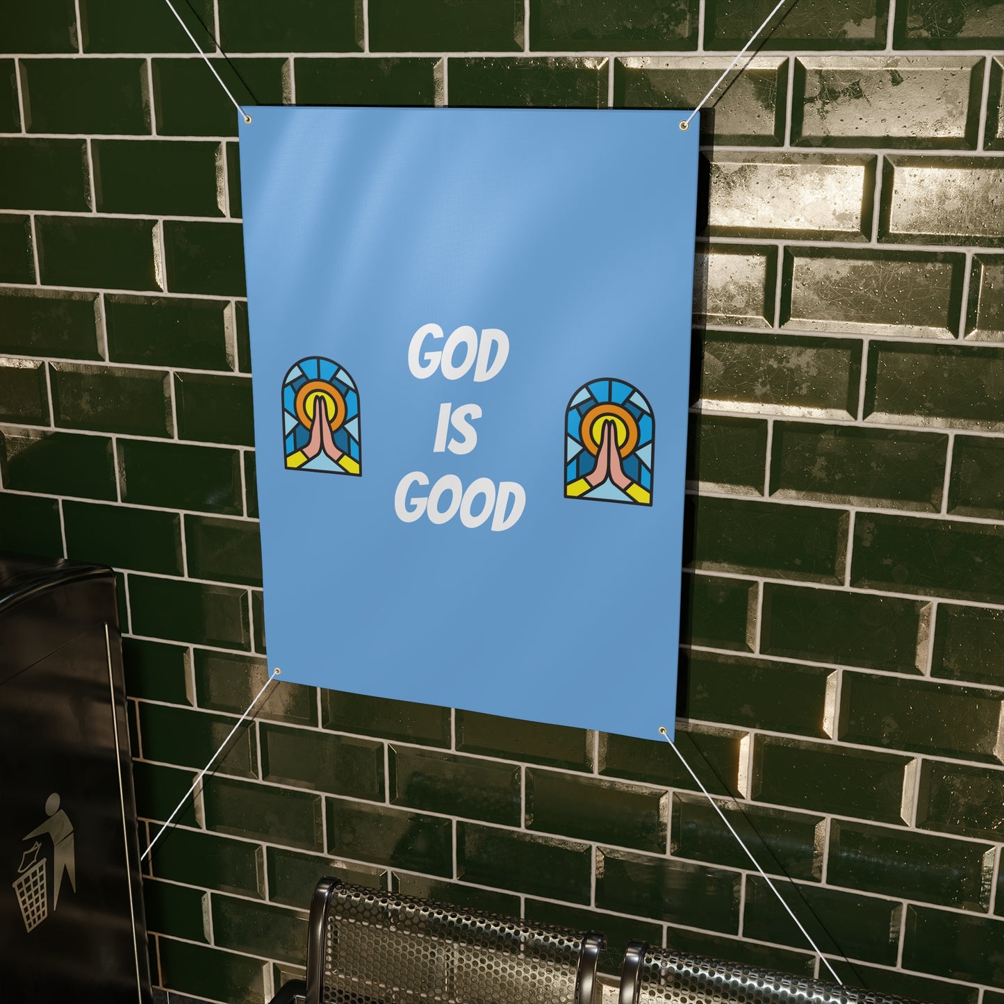 Matte Banner - BABY BLUE