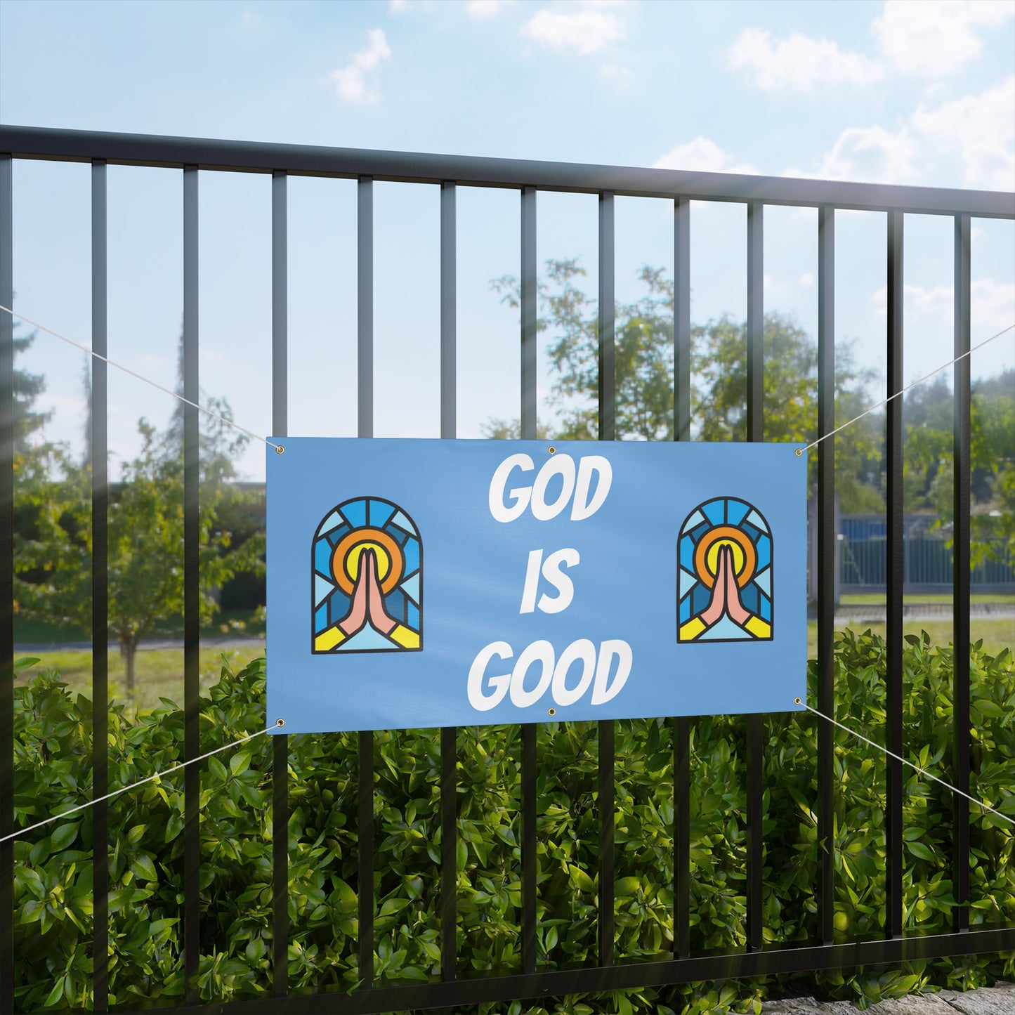 Matte Banner - BABY BLUE