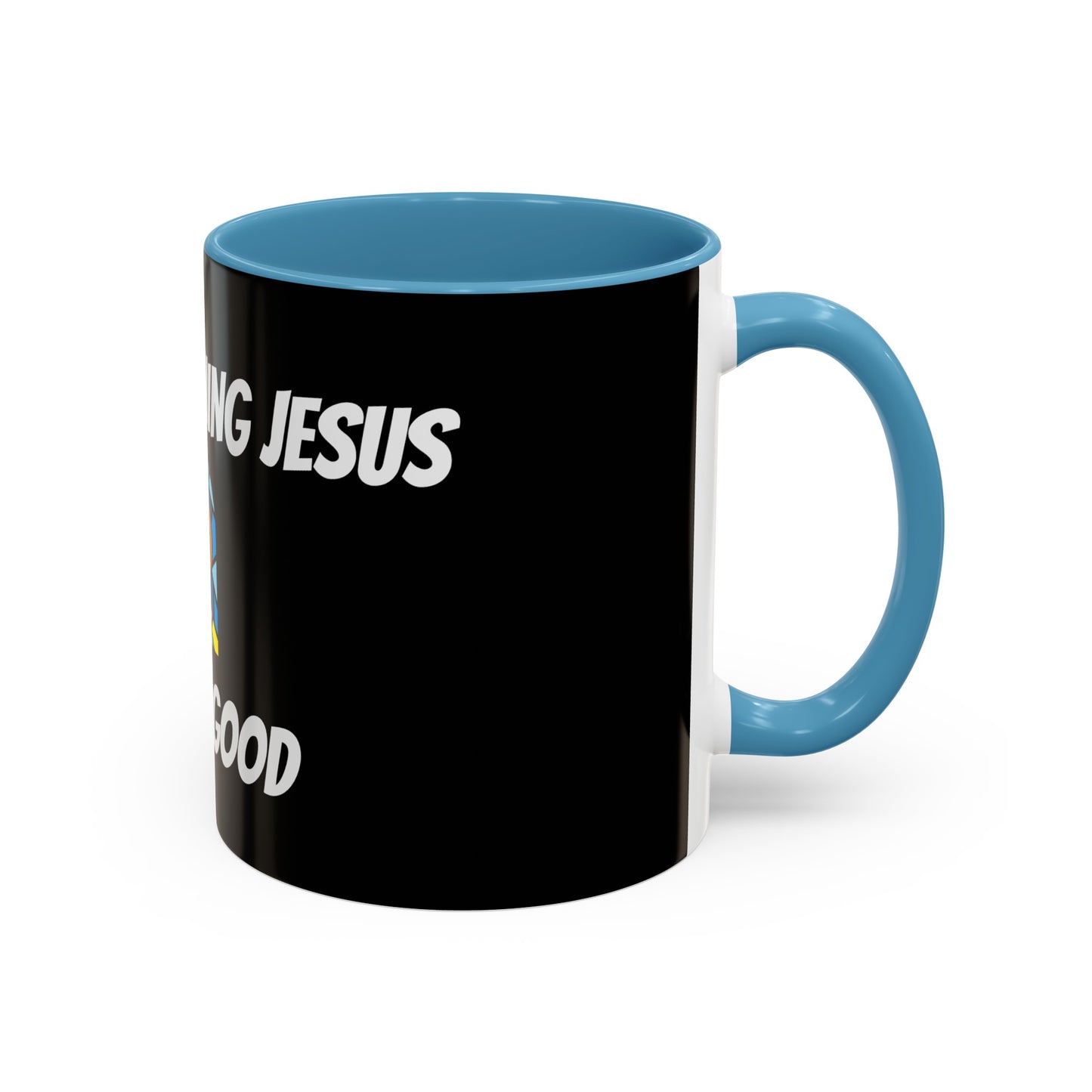 Accent Coffee Mug (11, 15oz) - BLACK